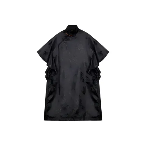Shadow Black Женские Короткие Платья с Рукавами