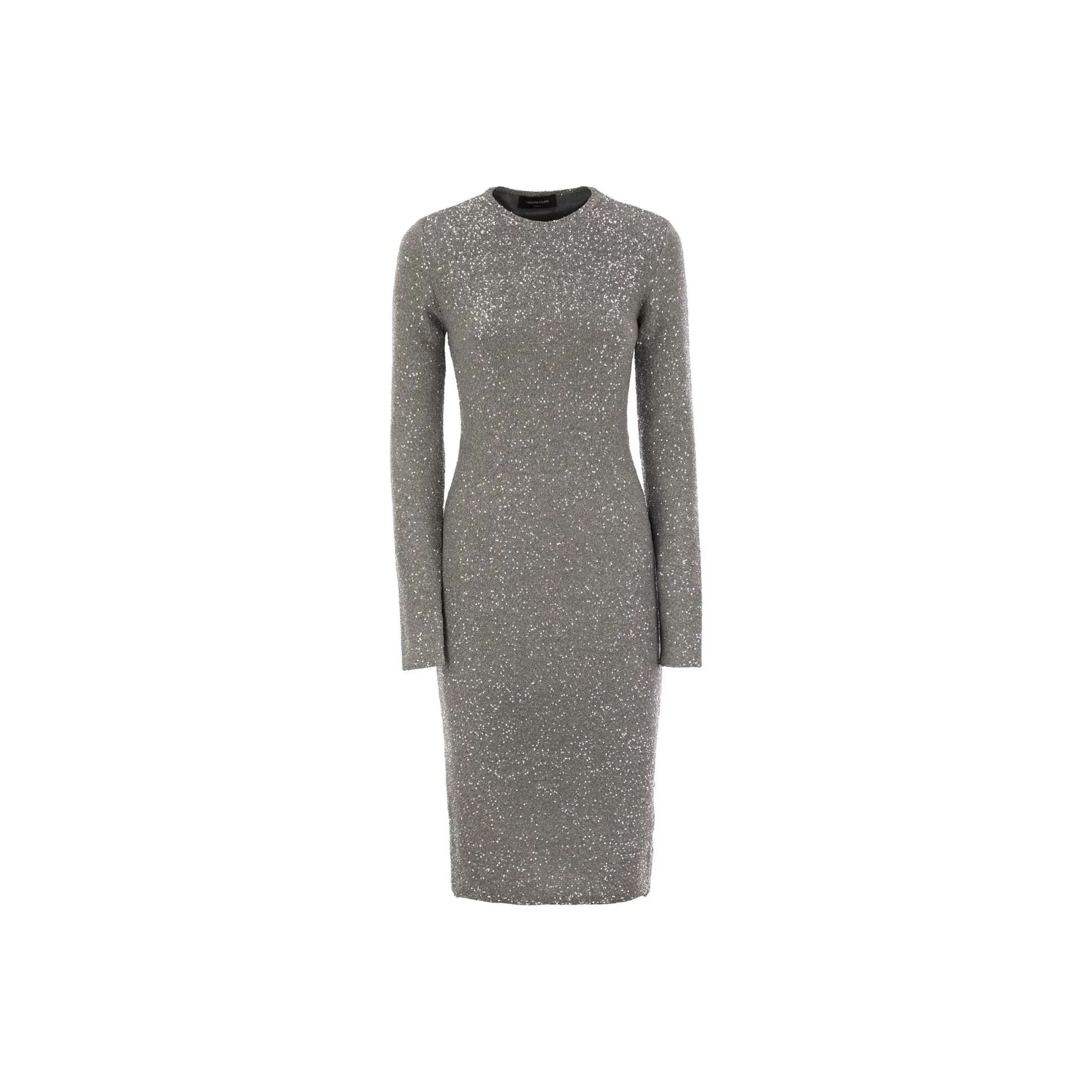 Fabiana Filippi Sequin Embellished Knitted Midi Dress