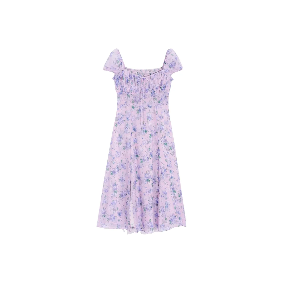 Bebe Short Sleeved Dress Women's Pink Purple