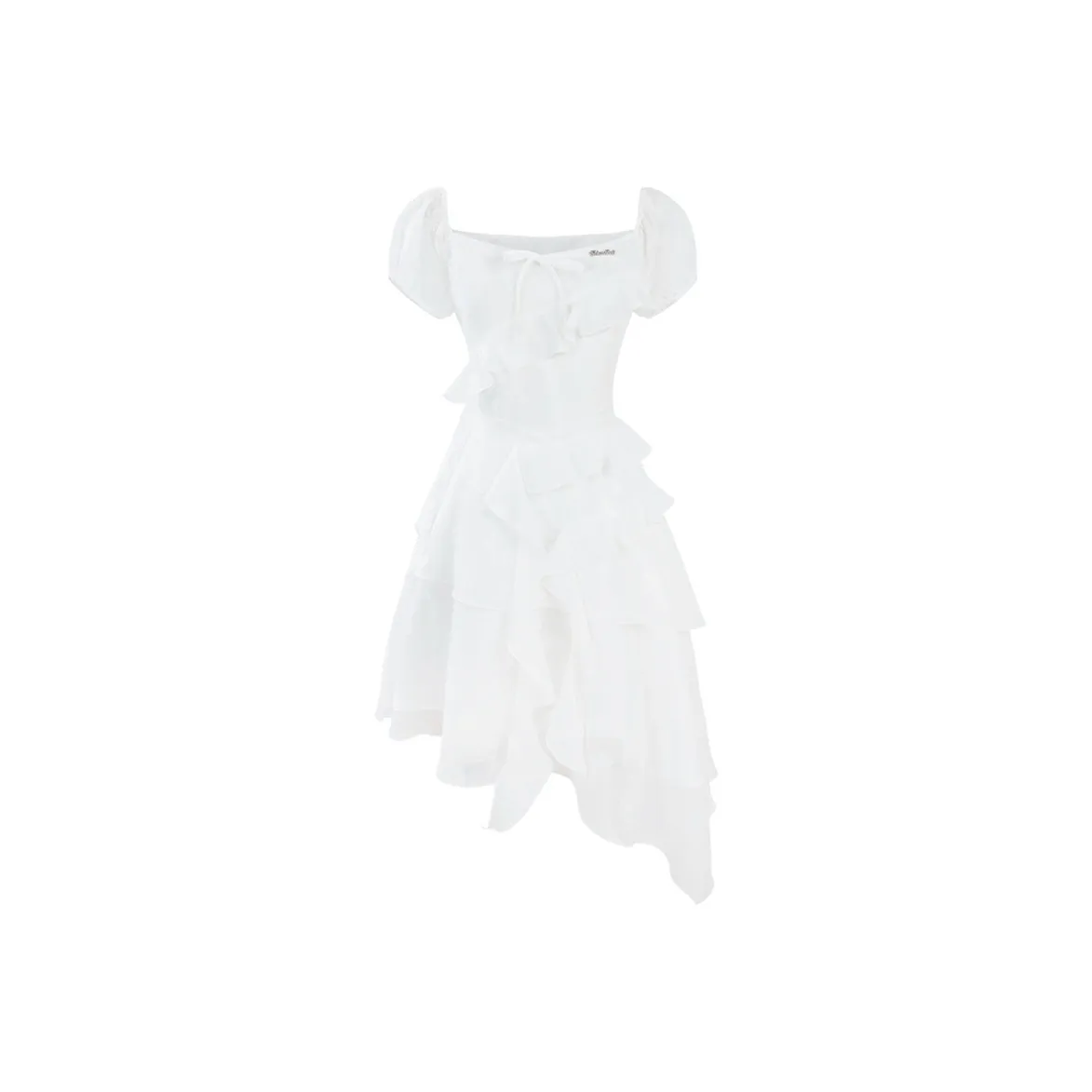 UNIFREE Короткий рукав Платье Женское Белое