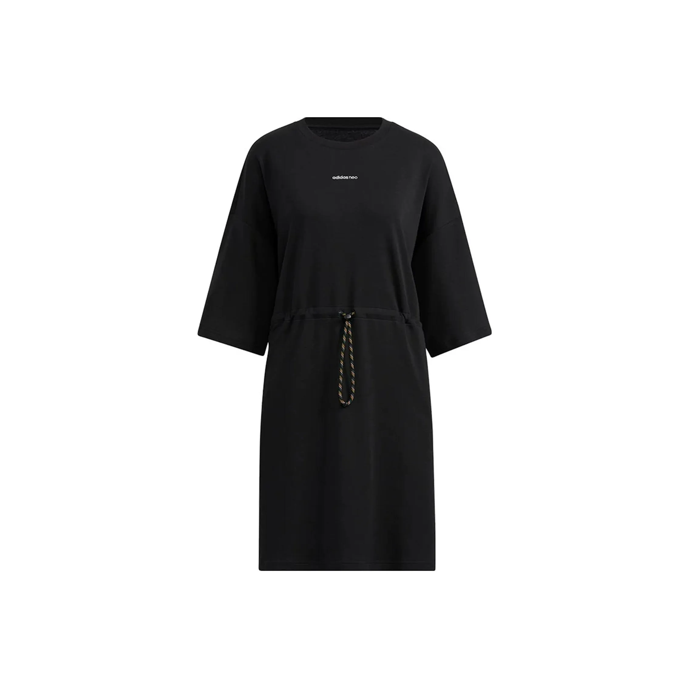 ADIDAS NEO Короткий рукав Платье Женское Черное