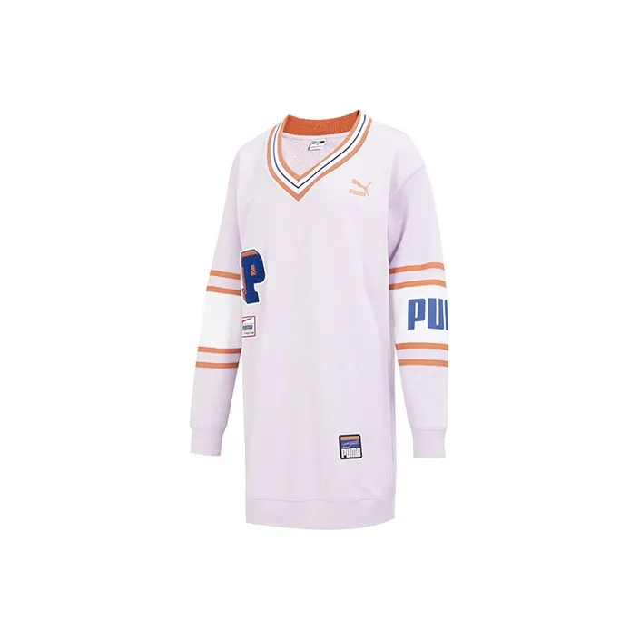 PUMA Long Sleeved Dresses Women's Light Lavender
