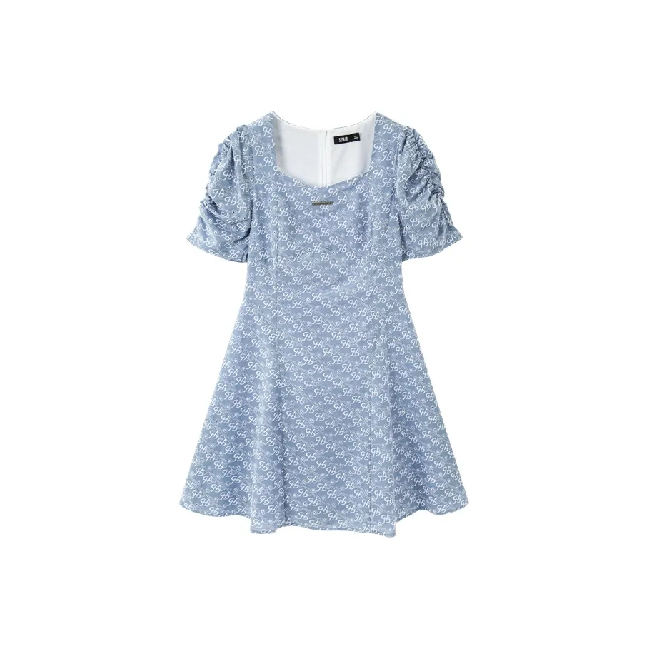 Semir Женские Короткие Платья с Длинными Рукавами