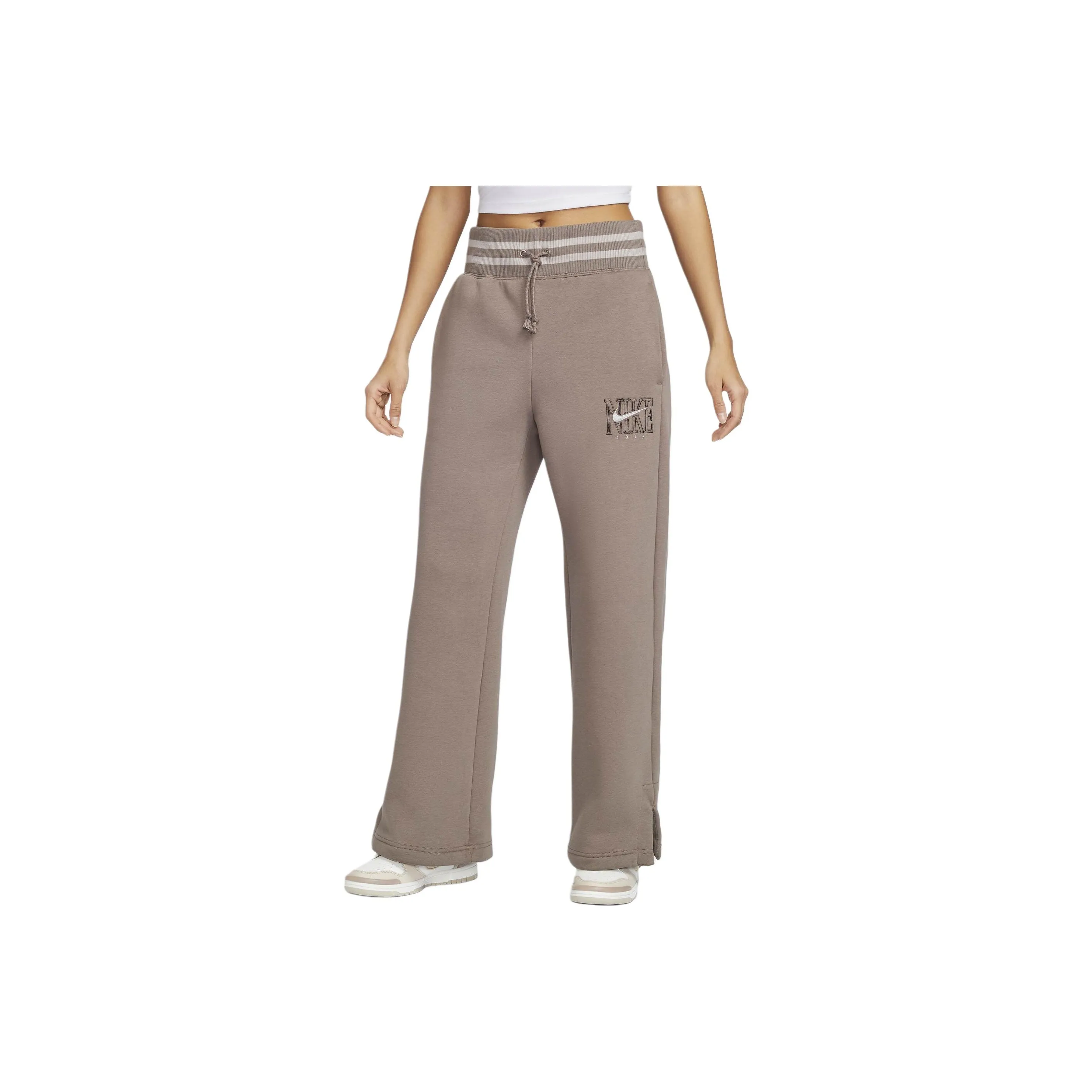 Nike Sportswear Phoenix Fleece Knitted Sweatpants Women's Mink Brown 233