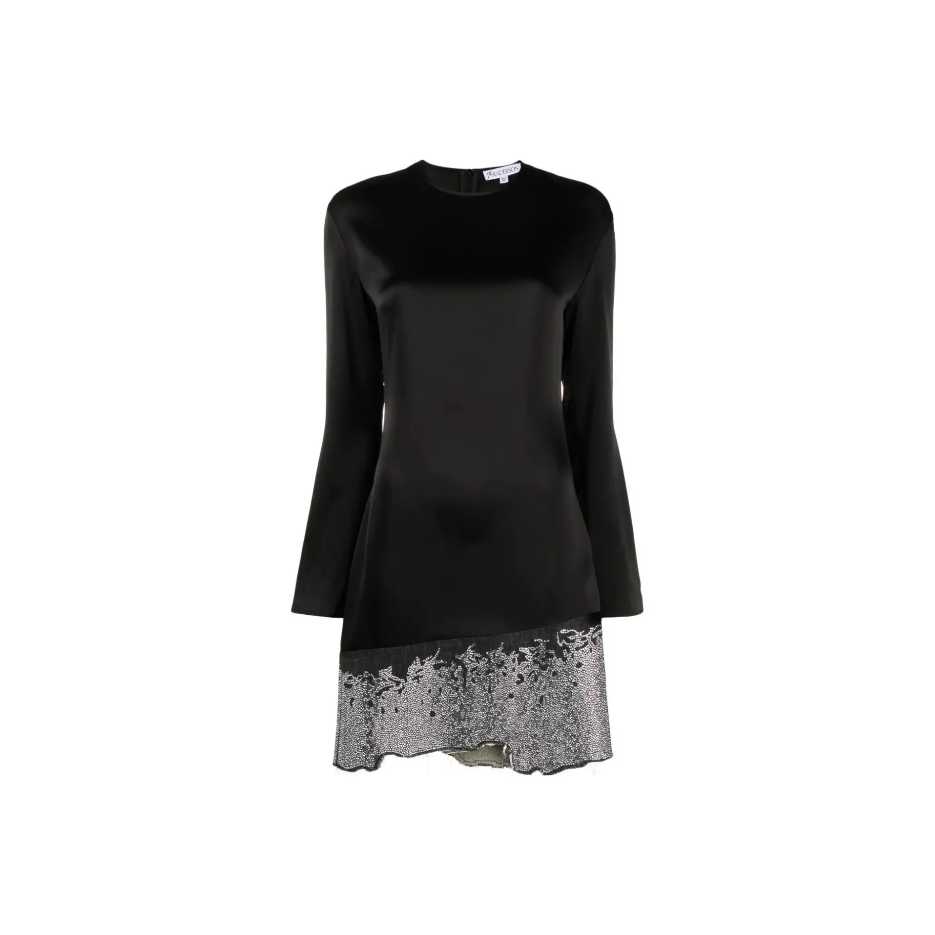 JW Anderson Distressed Glitter Hem Dress