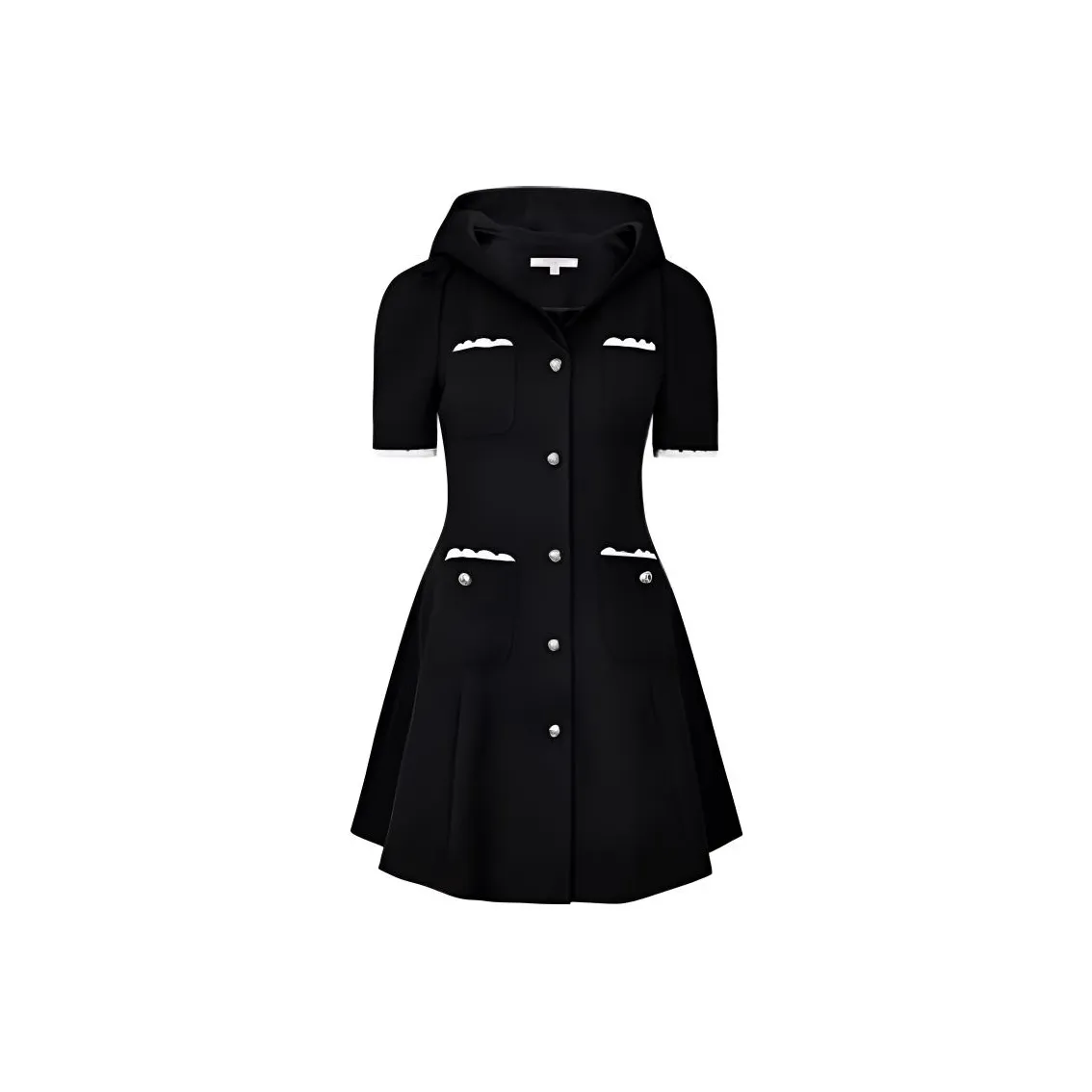 JORYAweekend Короткий рукав Платье Женское Черное