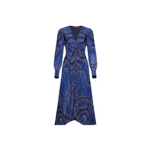 Altuzarra Blue Женские Длинные Платья с Рукавами