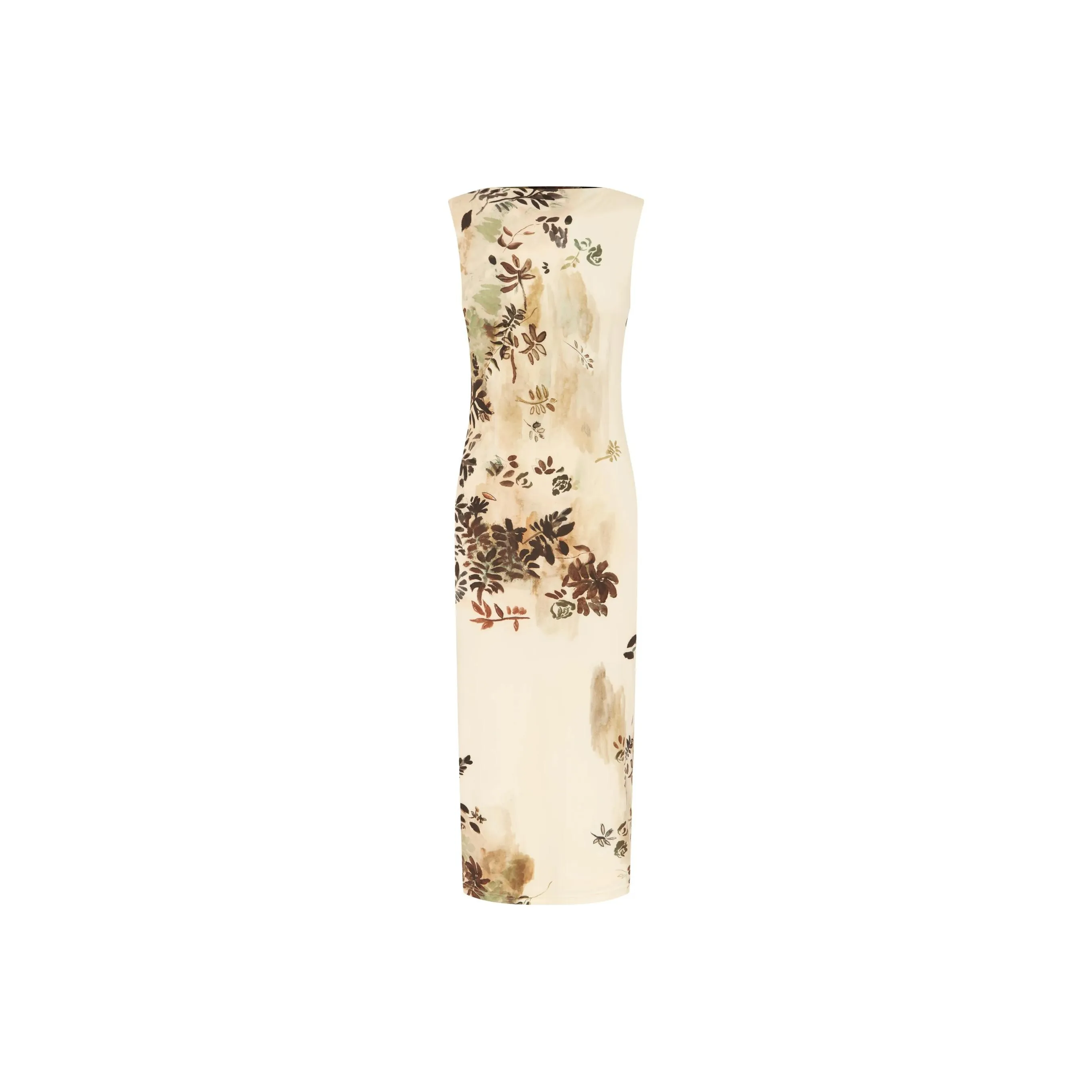 WITH JEAN SS24 Syros Midi Dress Sleeveless Dress Women's Mache/Clay