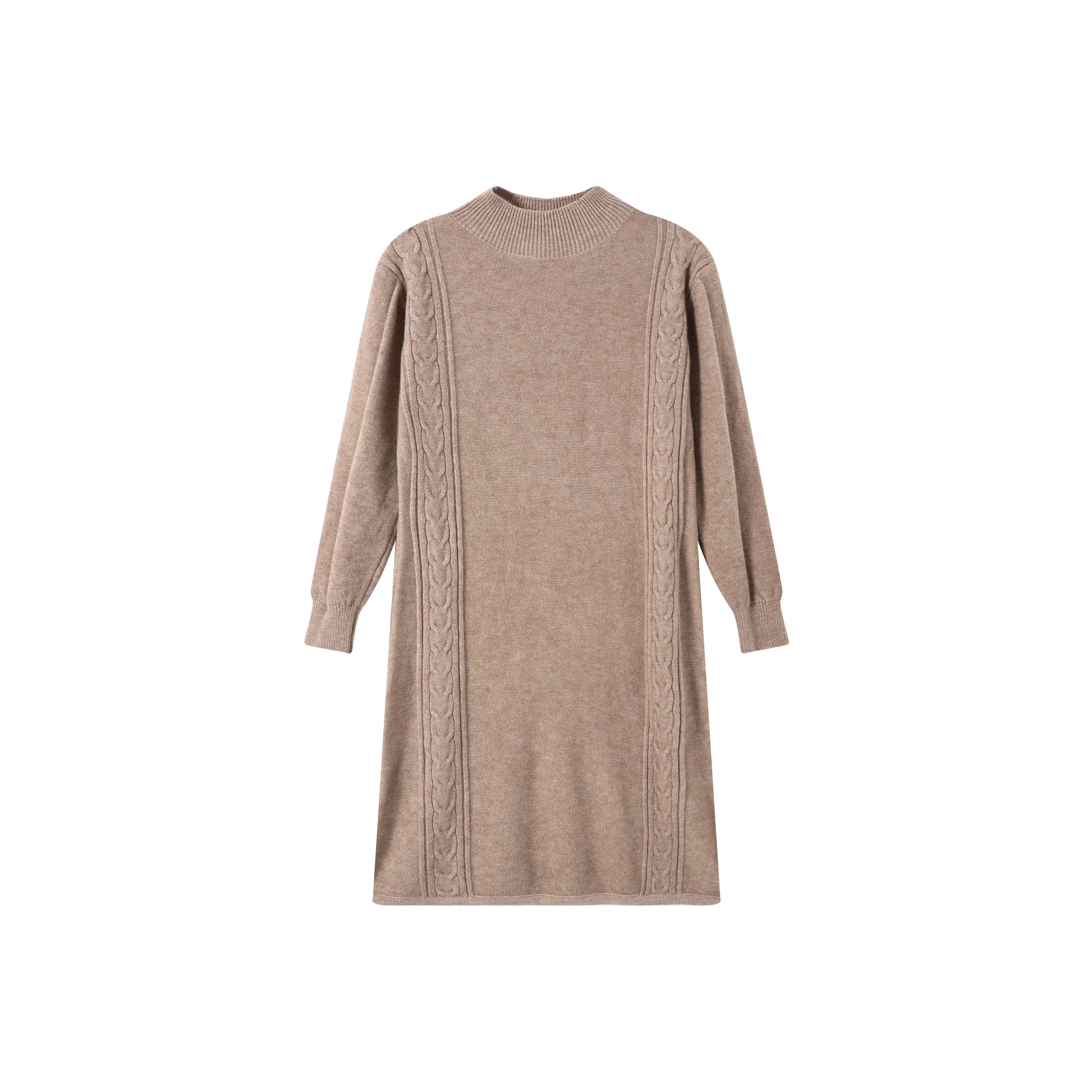 EIDOLON GRAIN Длинное платье с длинными рукавами женское