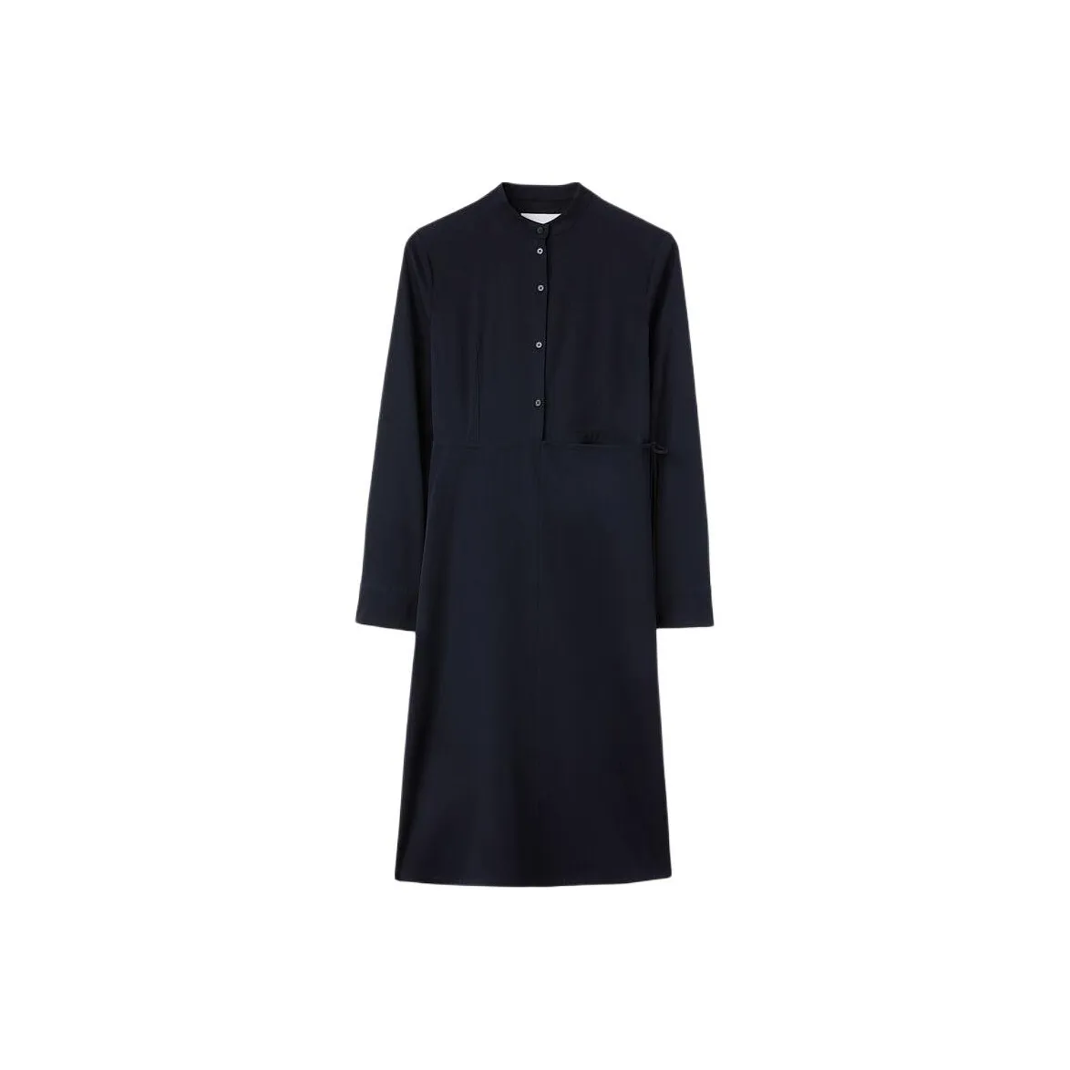 JIL SANDER Wrapover panel Virgin Wool Shirtdress