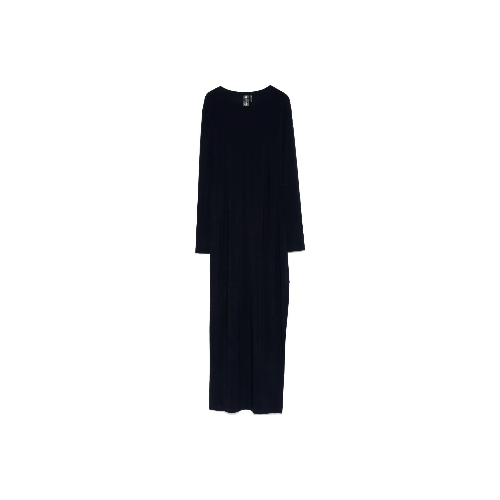 NORMA KAMALI Side slit Crew neck Gown