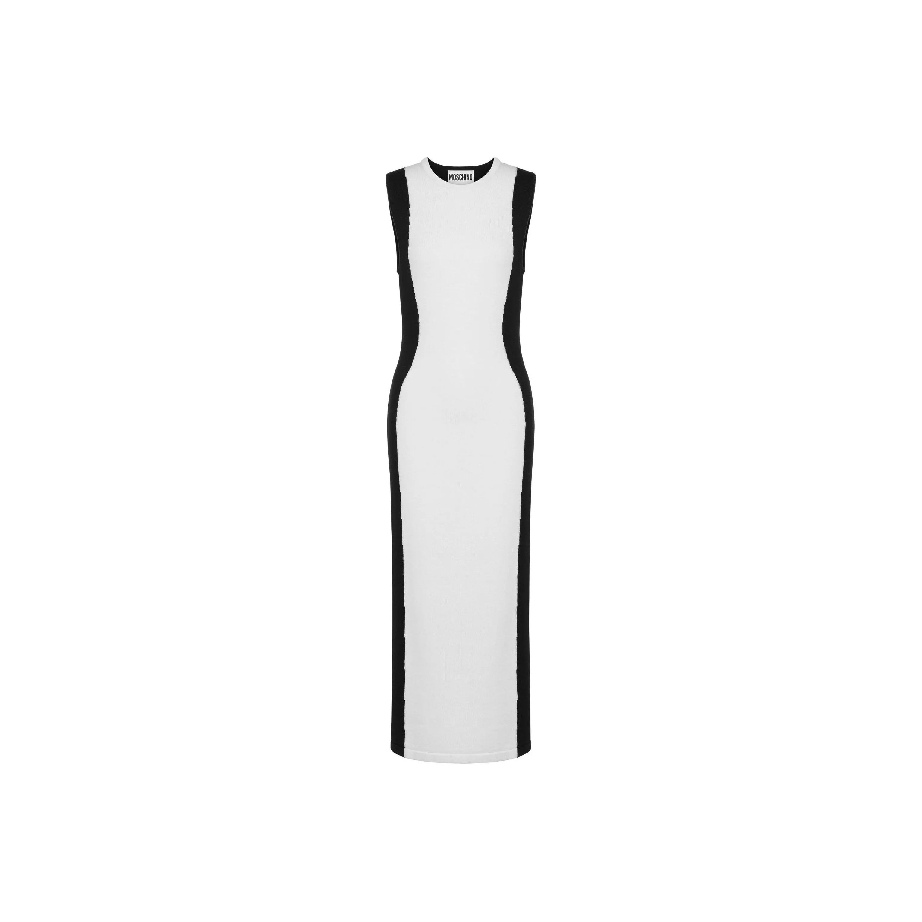 MOSCHINO Sleeveless Crewneck Maxi Dress