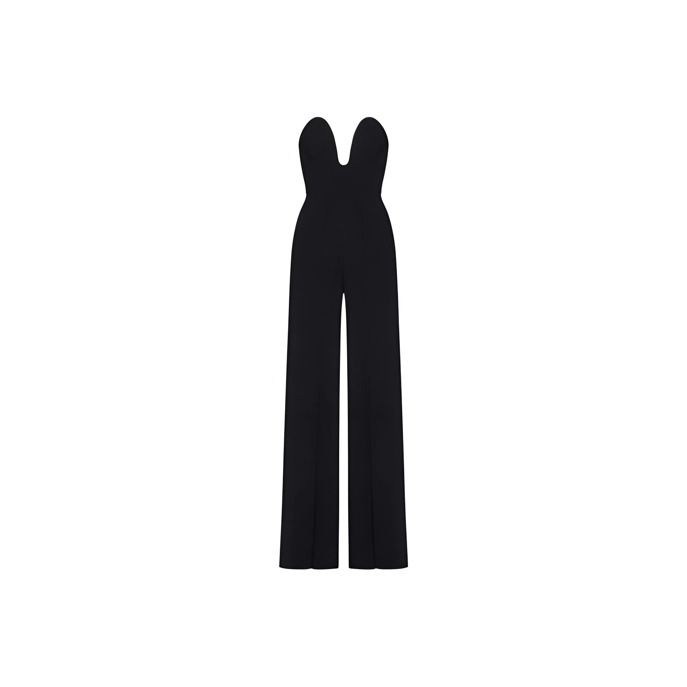 Solace London The Anelli Wide Leg Strapless Jumpsuit