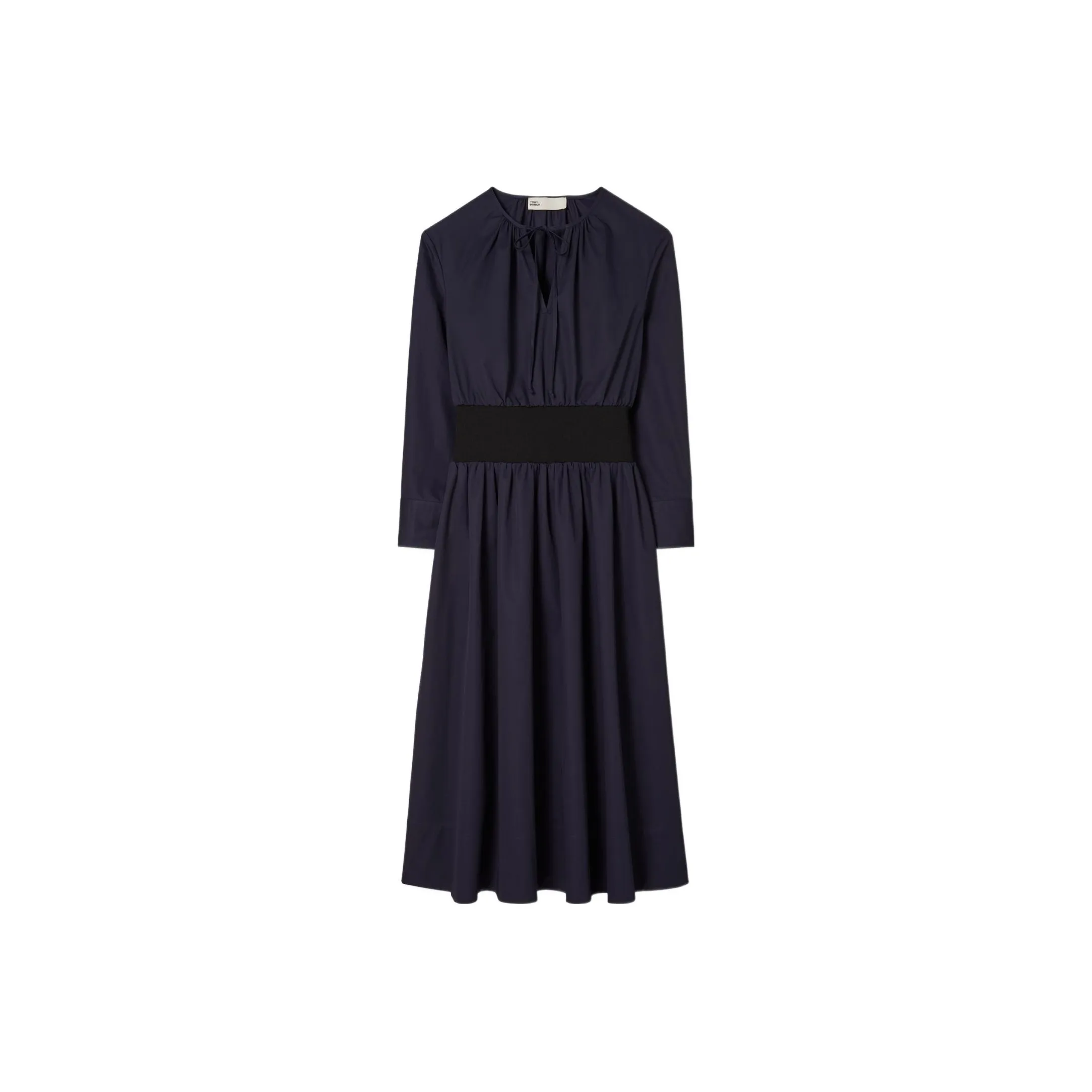 TORY BURCH SS23 Long Sleeved Dress Women's Marine Blue