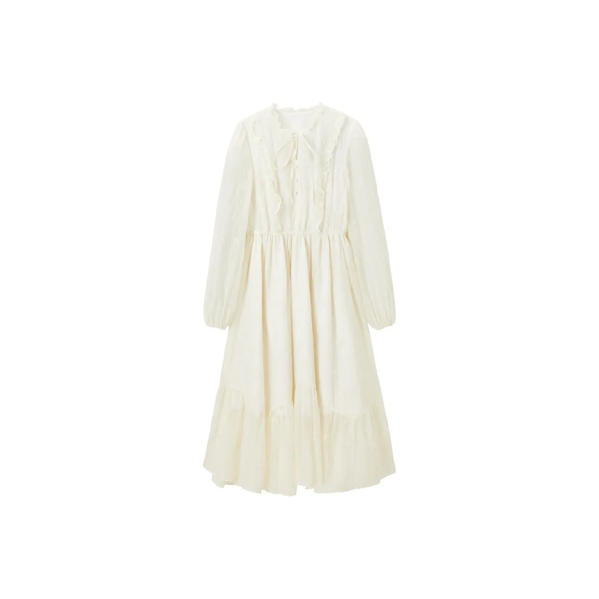 LEDIN Long-Sleeved Dresses Women's Beige Yellow