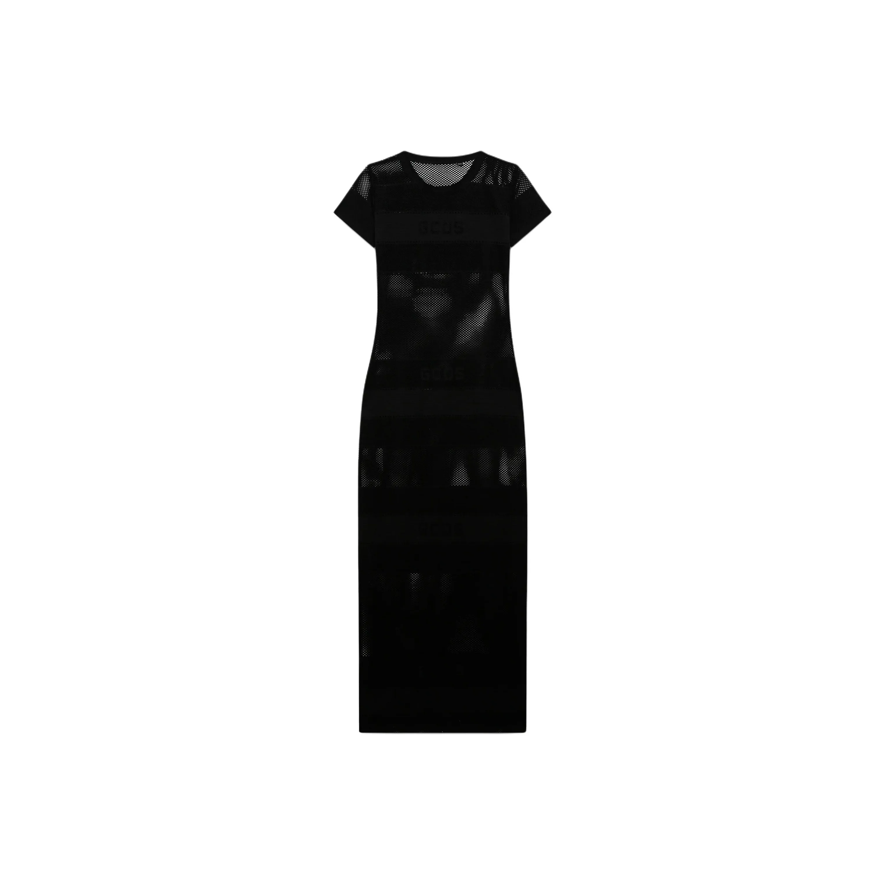 GCDS Logo Net Maxi Dress