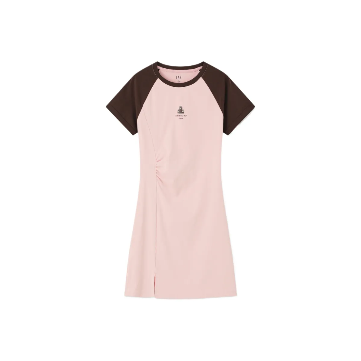 GAP совместное бренд Короткое платье с короткими рукавами Женское Розовое