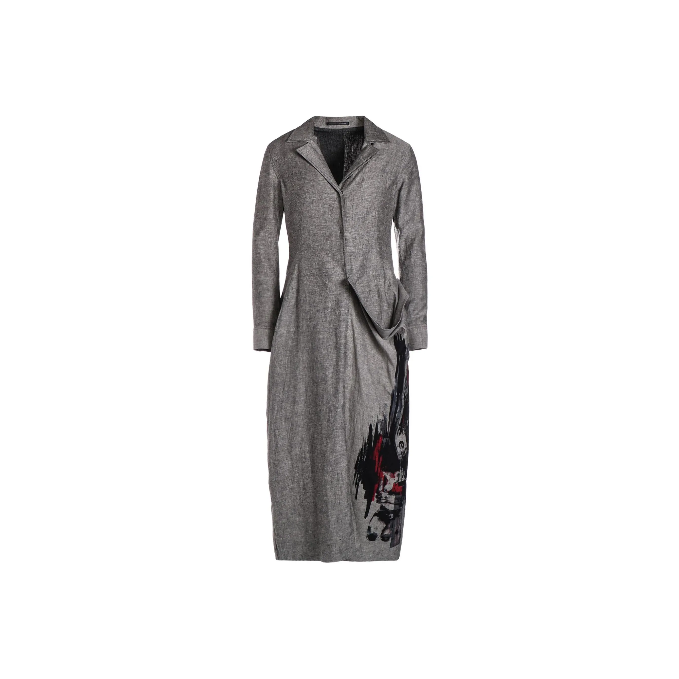 Yohji Yamamoto Y's FW24 Long-Sleeved Dresses Women's Gray