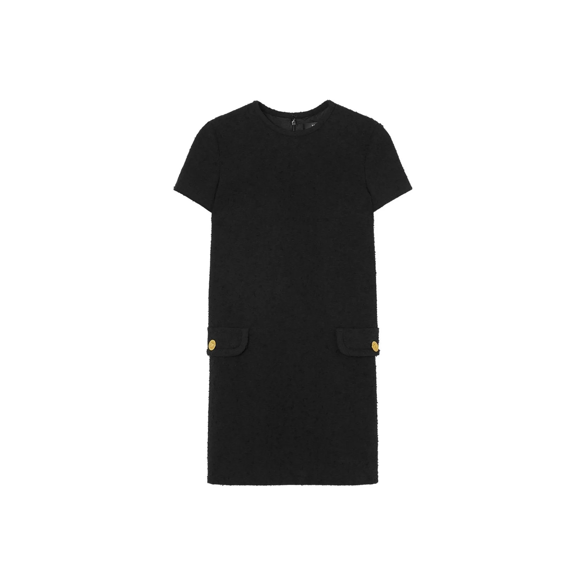 VERSACE Tweed Shift Mini Dress
