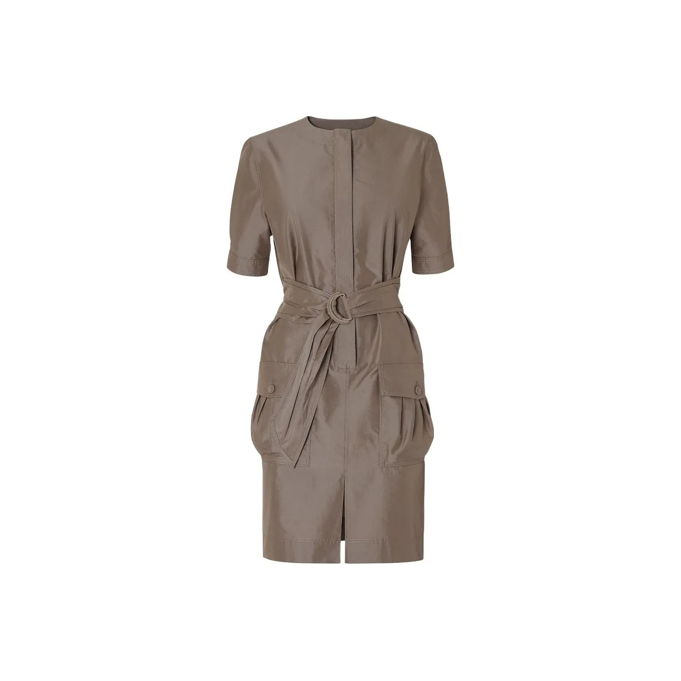 FENDI SS25 Short Sleeved Dresses Women's Brown
