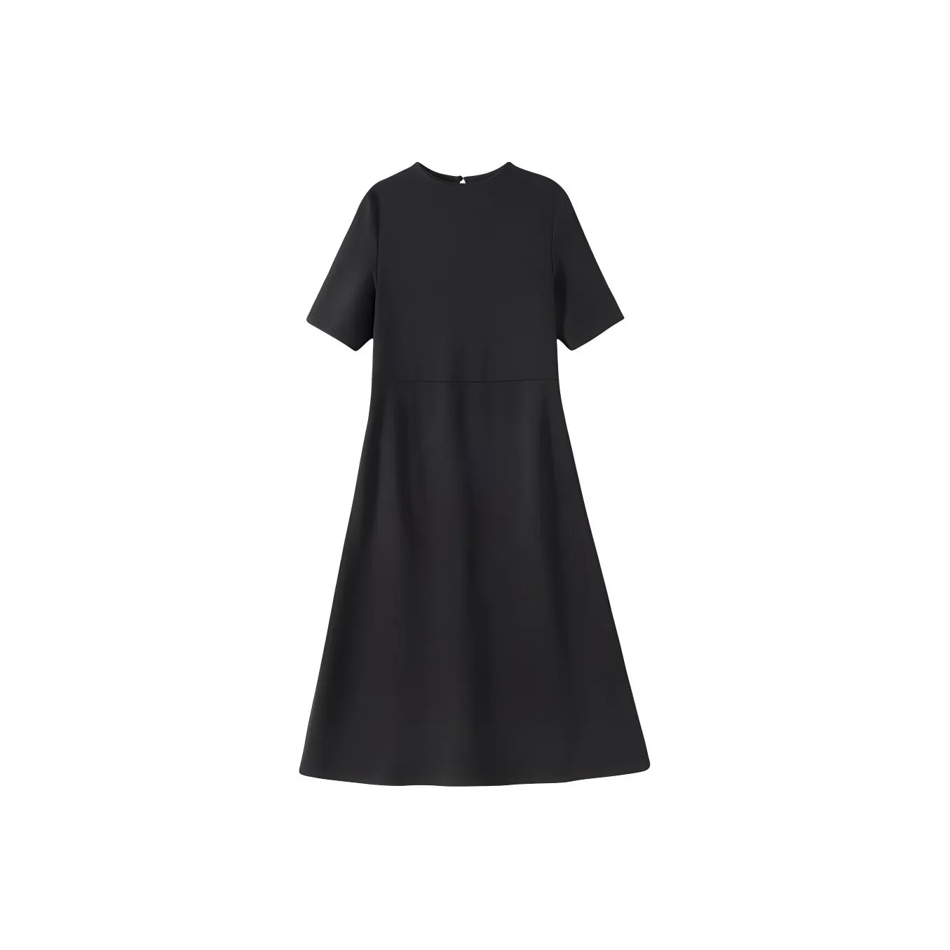 hacikis Короткий рукав Платье Женское Муссовый черный