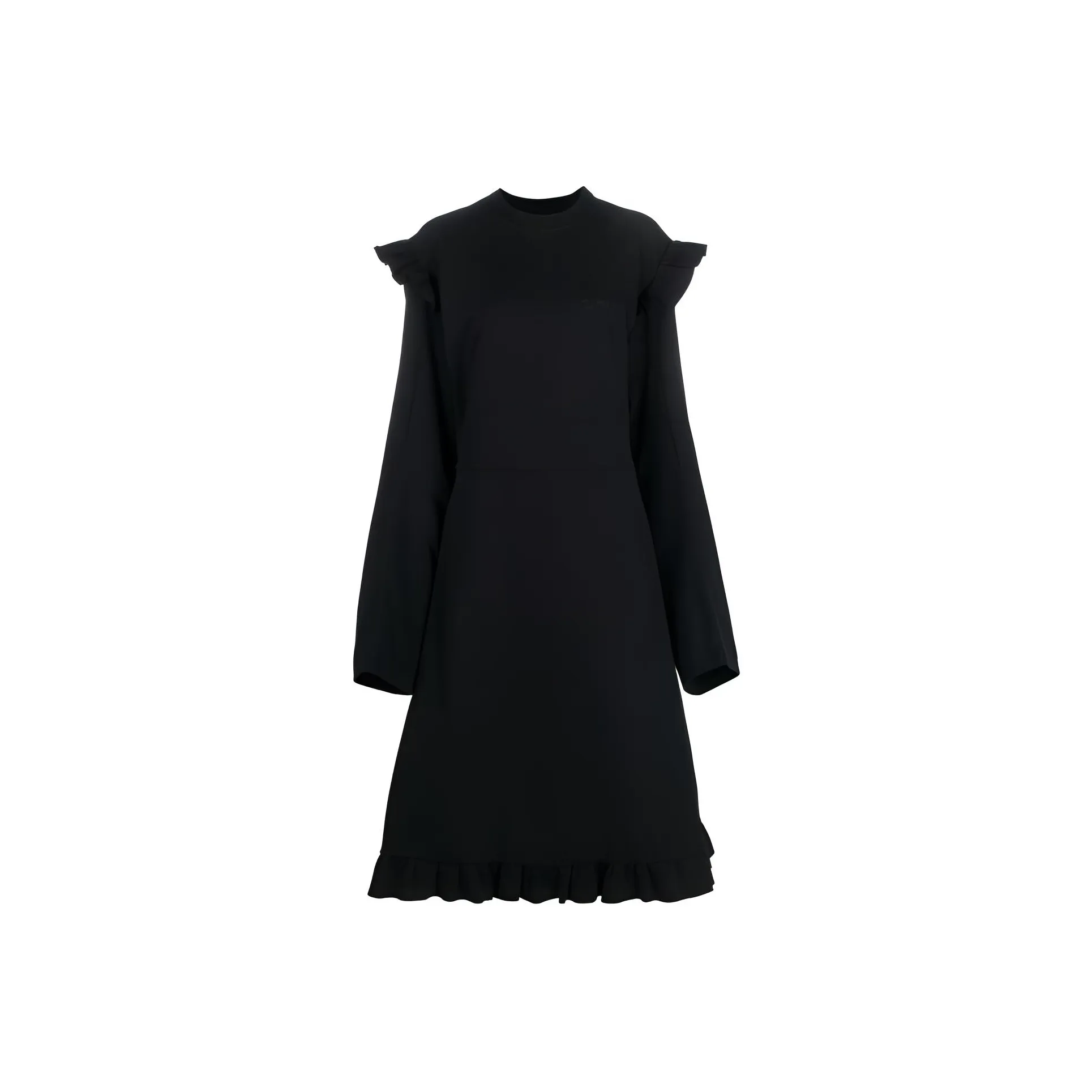 Vetements Ruffle detail Midi Dress
