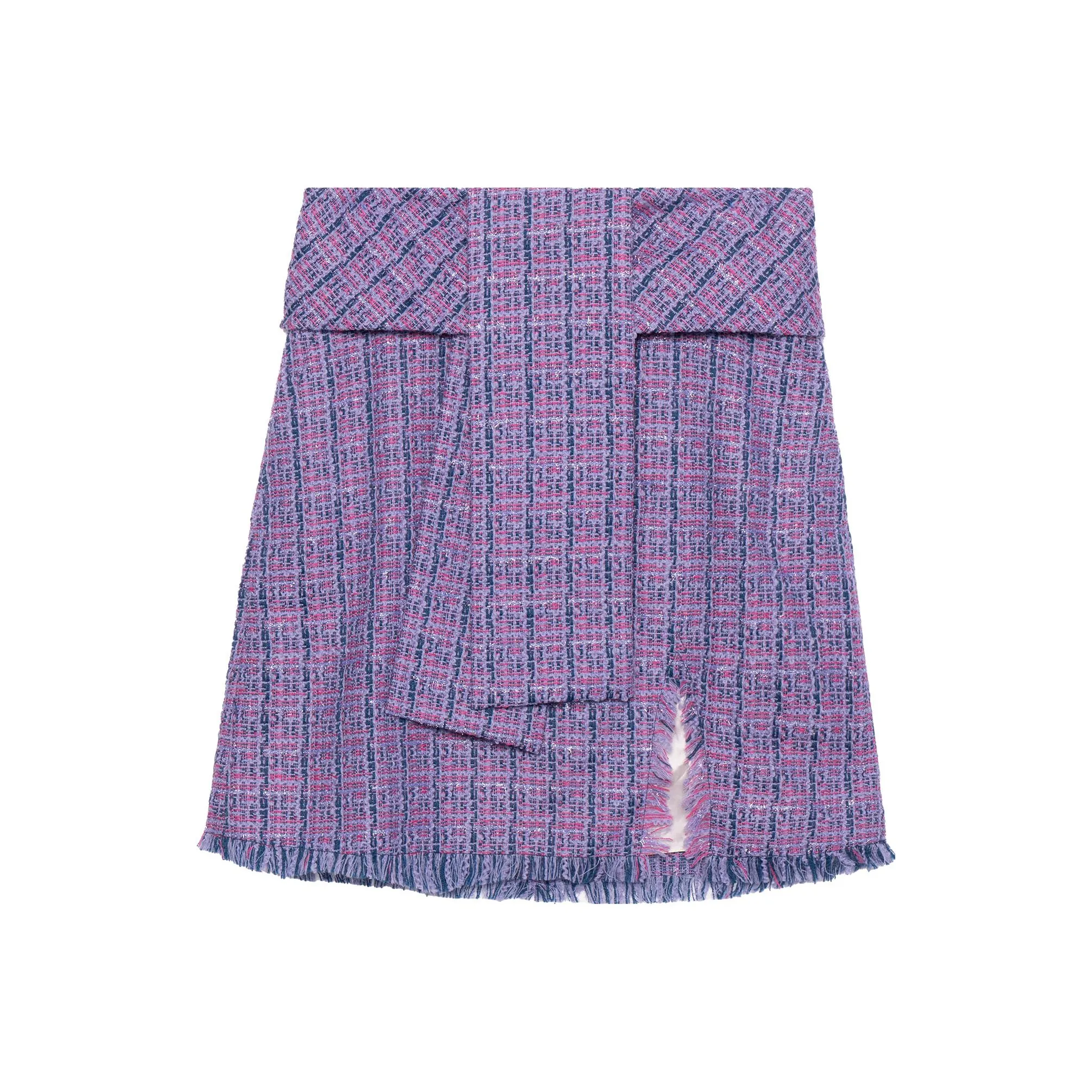 Lanvin Короткая Юбка Женская Светло-Фиолетовая