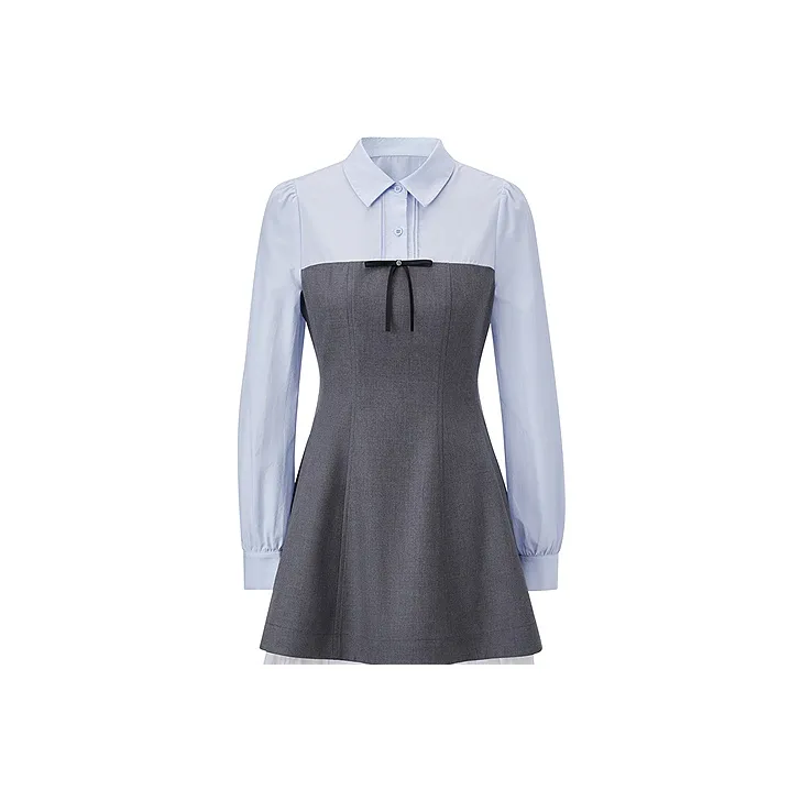 LEDIN Long Sleeved Dress Women's Gray
