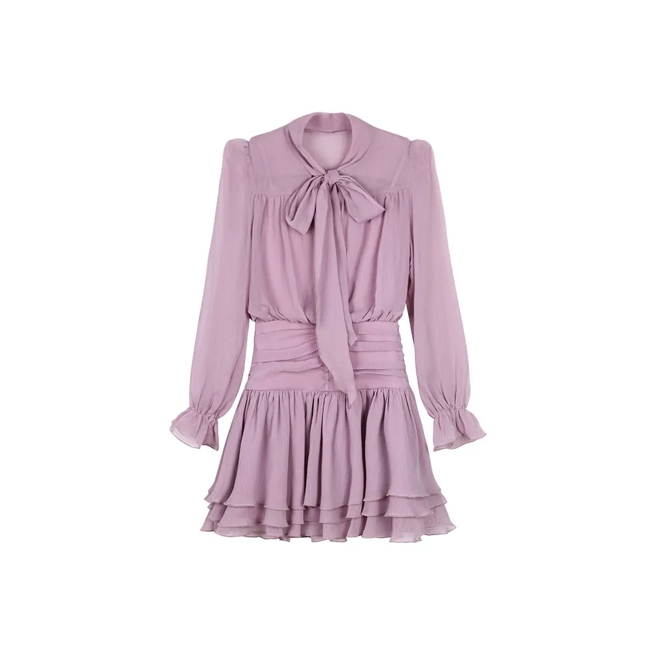 Sorrow Matsumoto Мечтательный Сладкий стиль Романтический Элегантный Длинный рукав Платье Женские