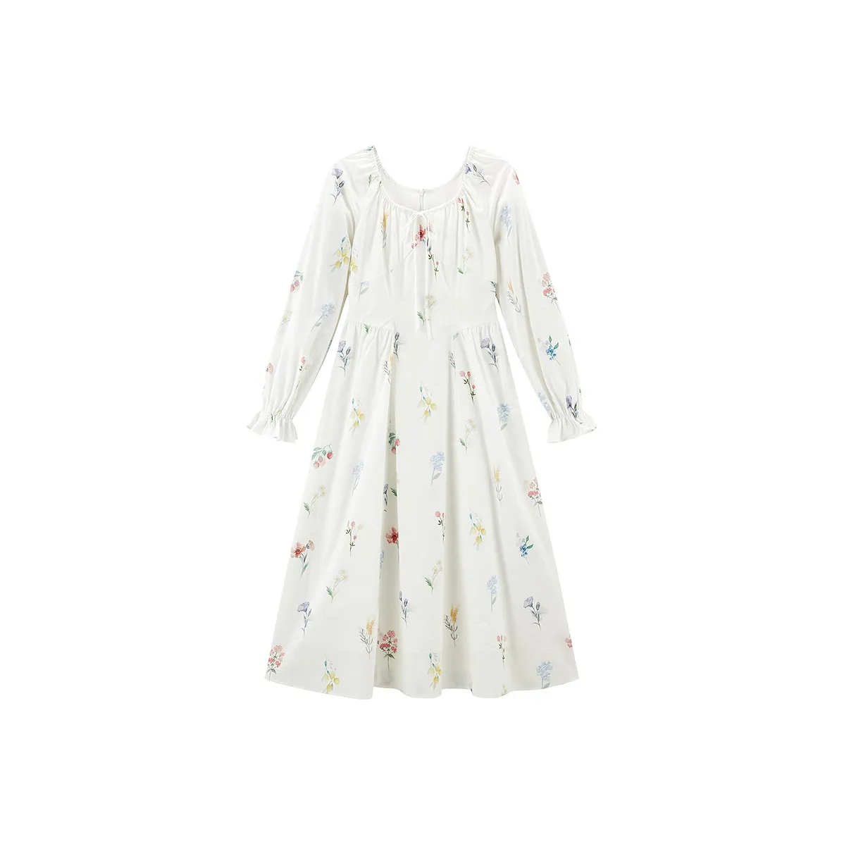 LEDIN Long Sleeved Dress Women's Cannoli Cream