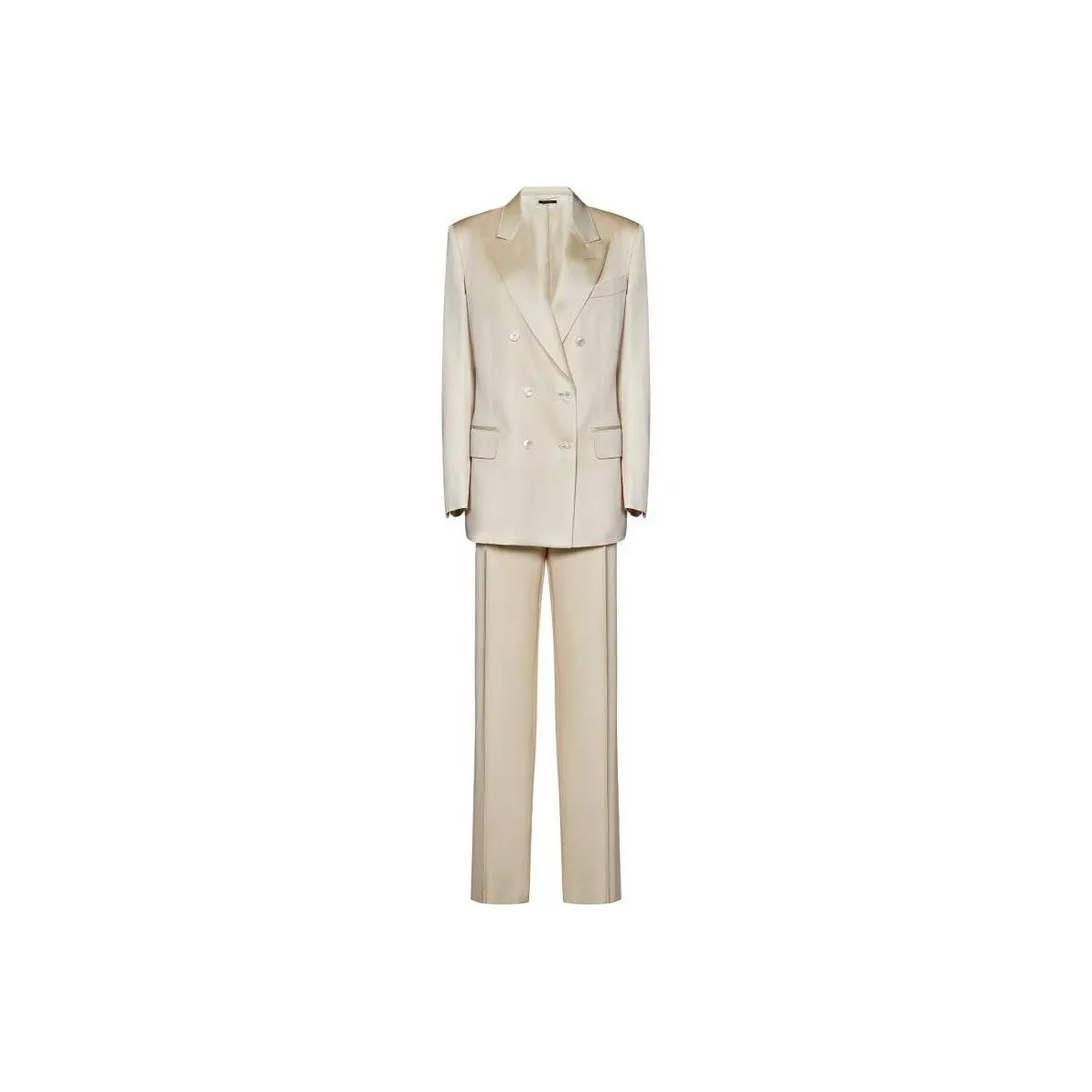 TOM FORD Double Breasted Satin Blazer