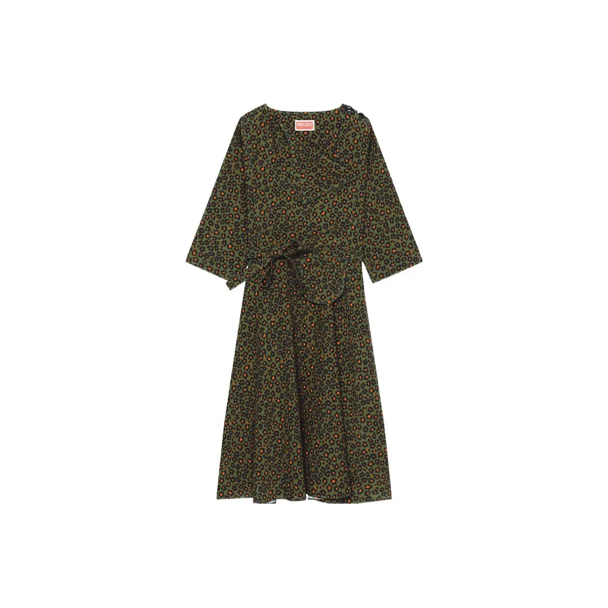 KENZO Leopard-print Midi Dress