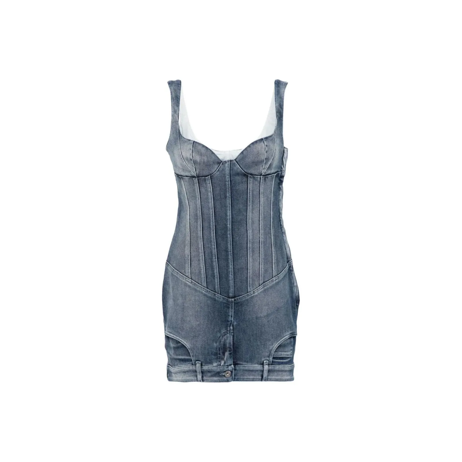 OFF WHITE Upside Down Denim Dress