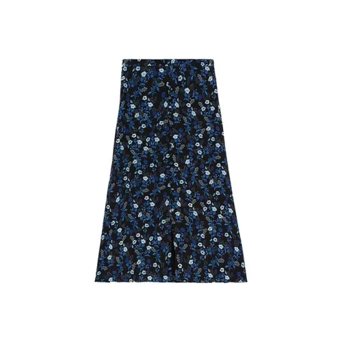 THE KOOPLES Синие Женские Повседневные Длинные Юбки
