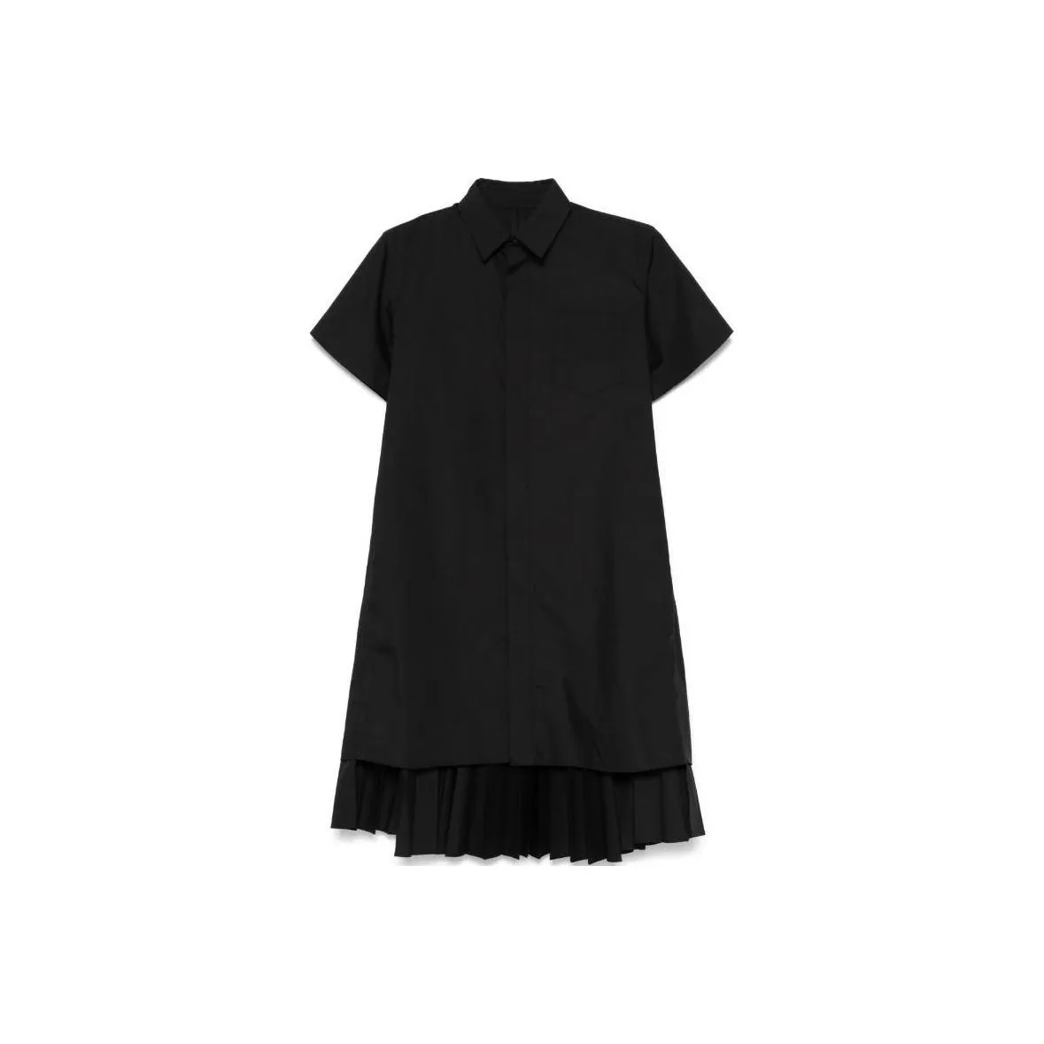 Sacai Short Sleeved Dress Women's Black