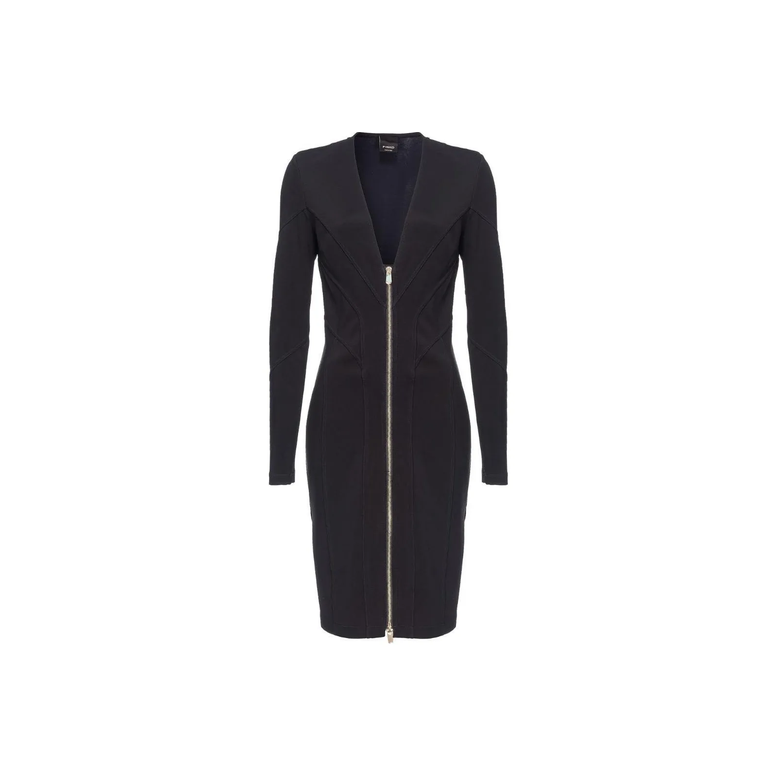 PINKO V neck Zip up Dress