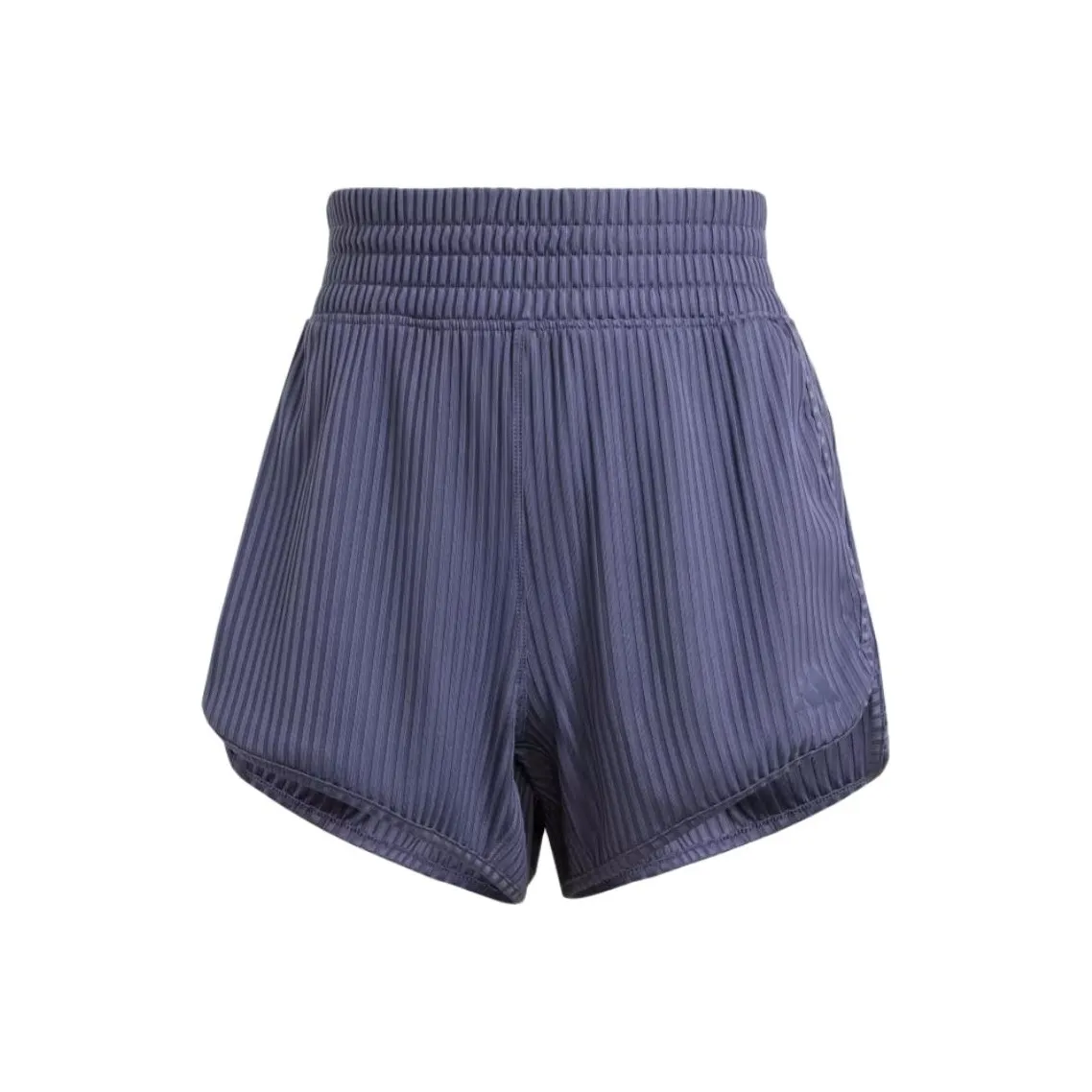 Adidas Free Shipping With AdiClub Pacer All Gym Seasonal Rib High-Rise Tonal 3-Stripes Shorts