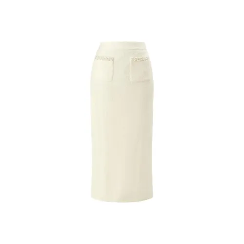 TAMMY TANGS Абрикос Женские Вязаные Длинные Юбки