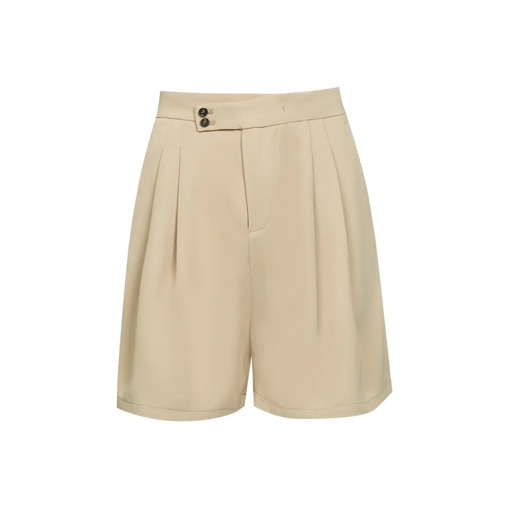 MeetMetro Повседневные шорты женские хаки