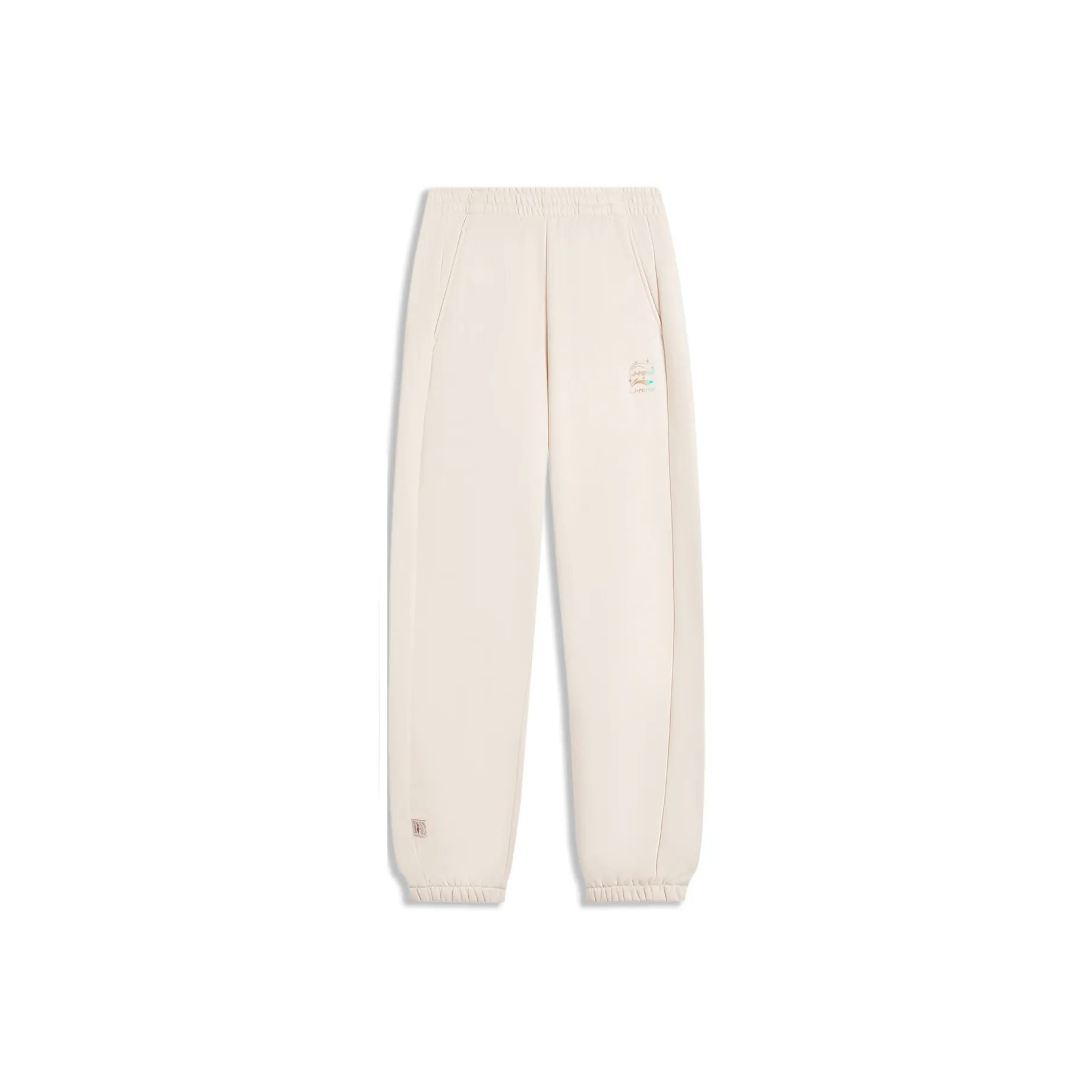 LiNing Sports Life Collection Knitted Sweatpants Women's Swan White R