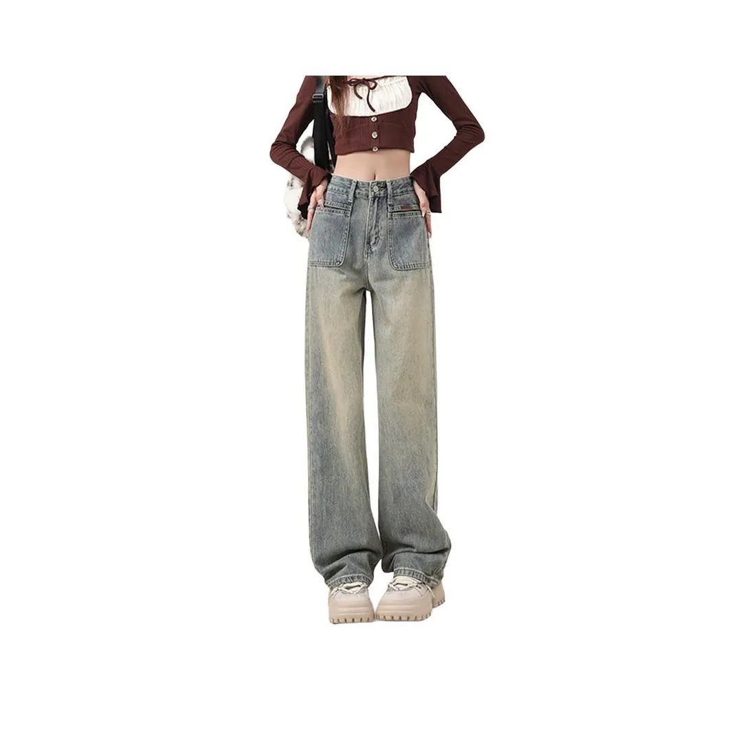 HELEH Jeans Women's Nostalgic Blue
