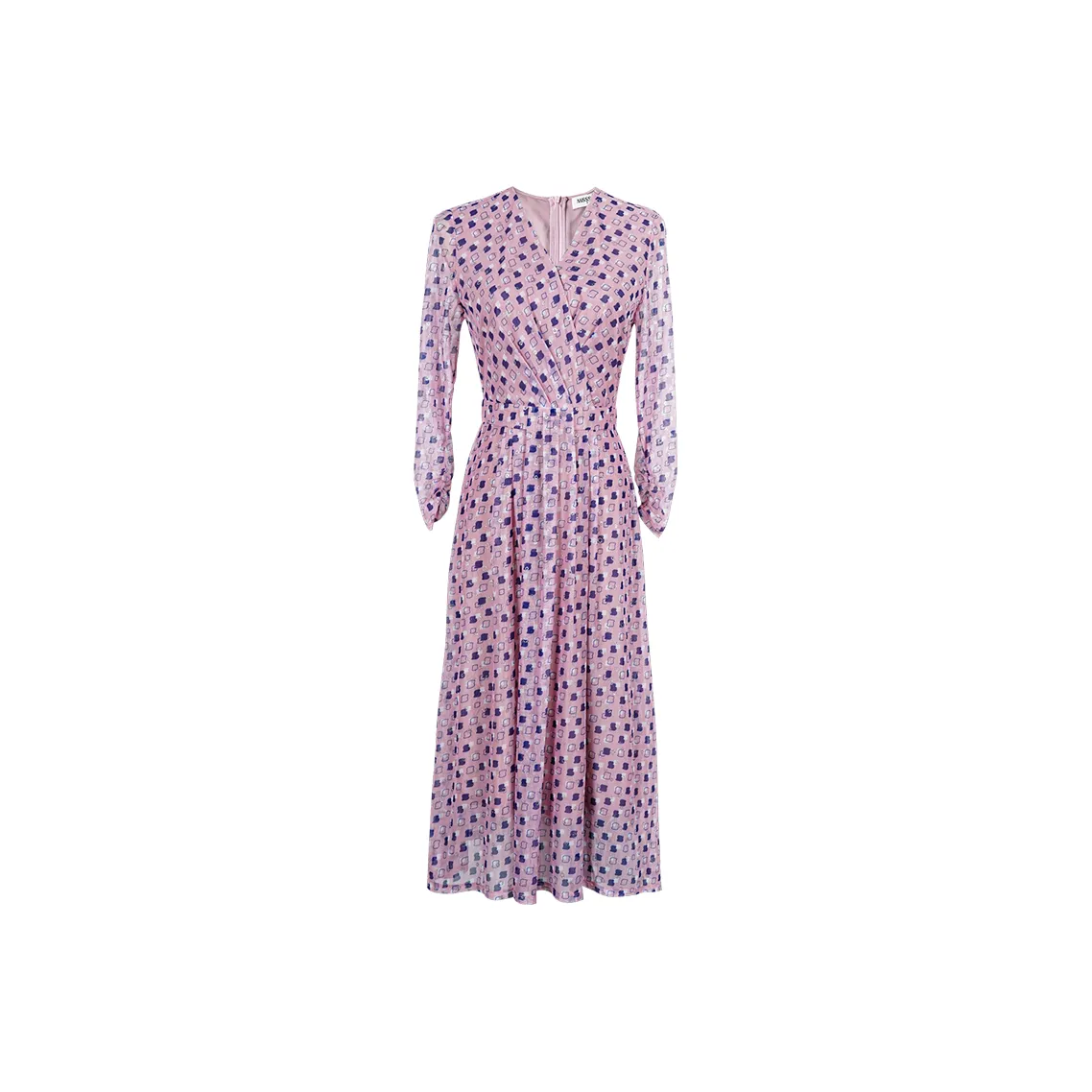 MISSSHINE Long Sleeved Dresses Women's Dusty Pink