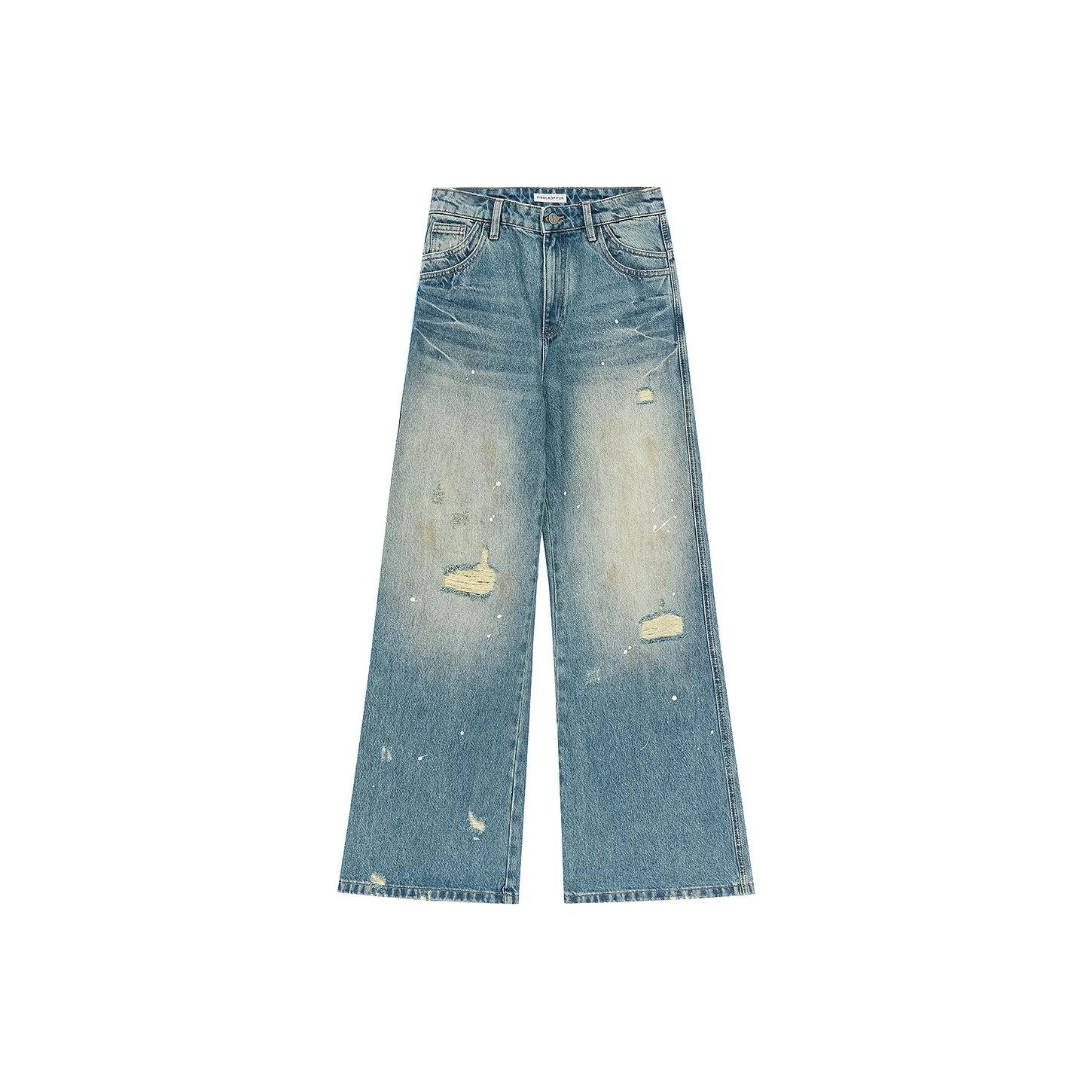 FIRELADY FUR Jeans Women's Dot Dirty Blue