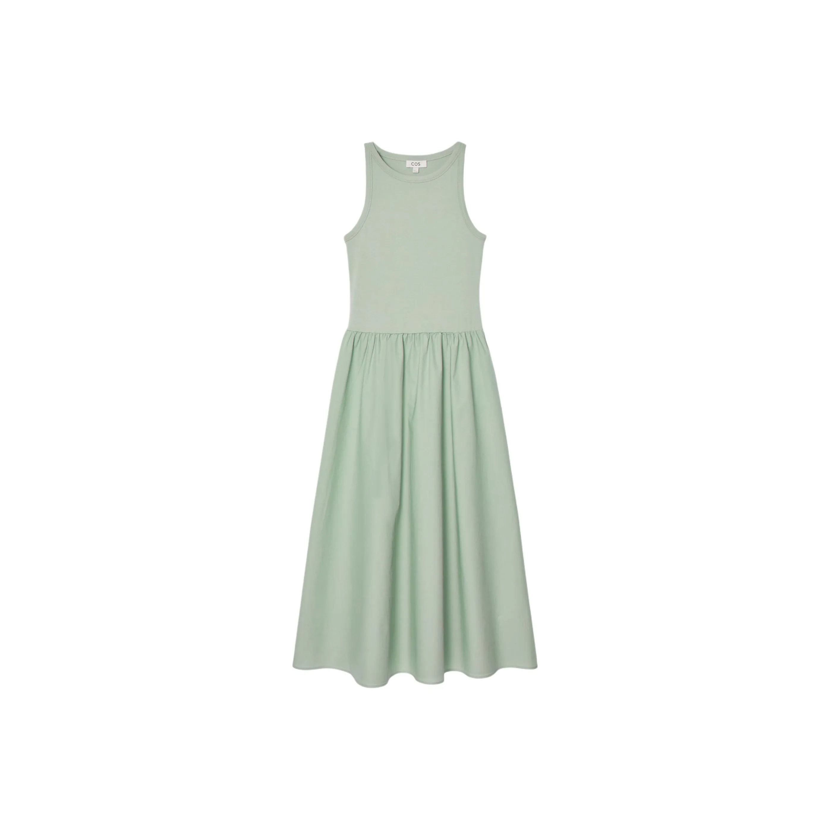 COS Sleeveless Dress Women's Gray Green