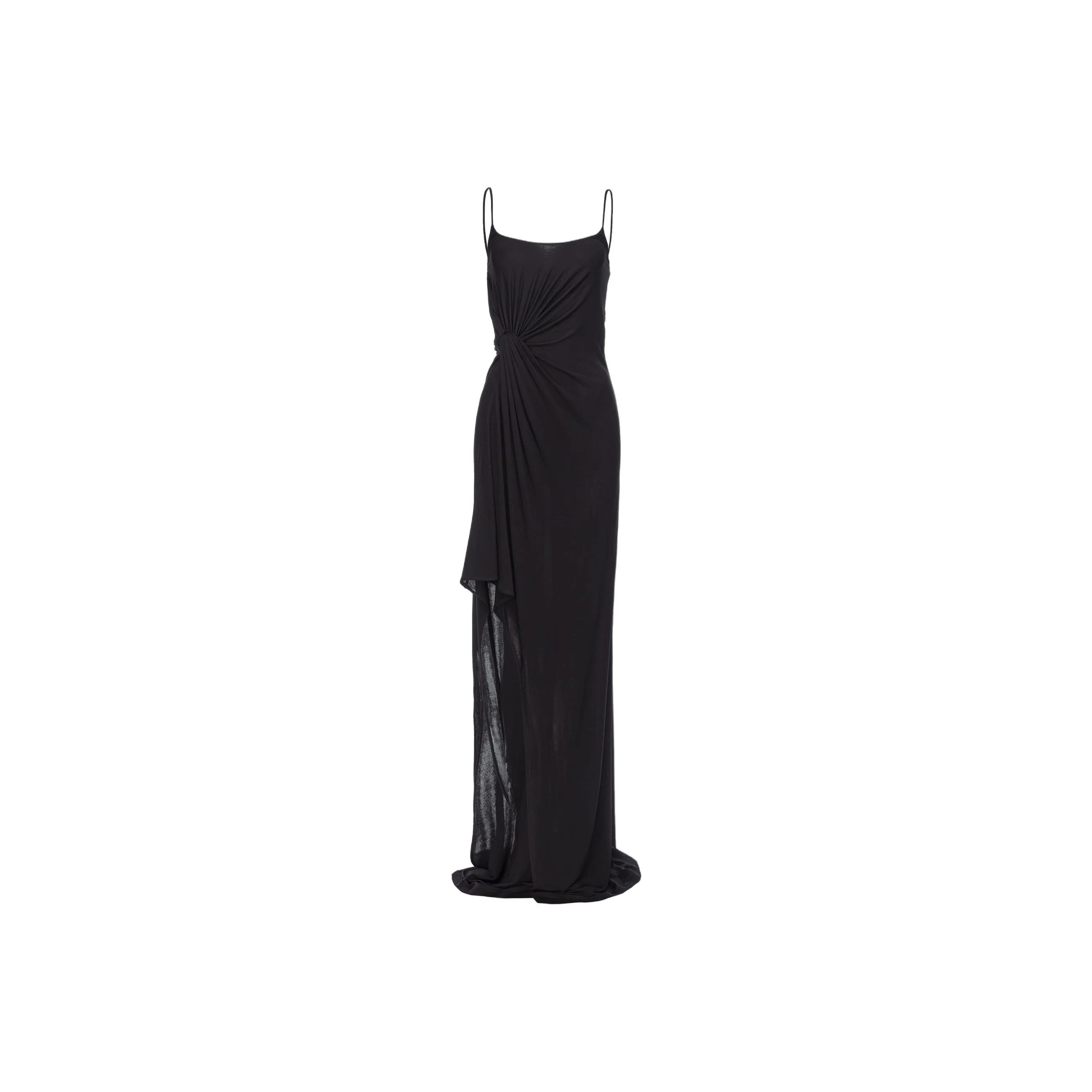 PINKO Scoop Neck Sleeveless Side Slit Maxi Dress