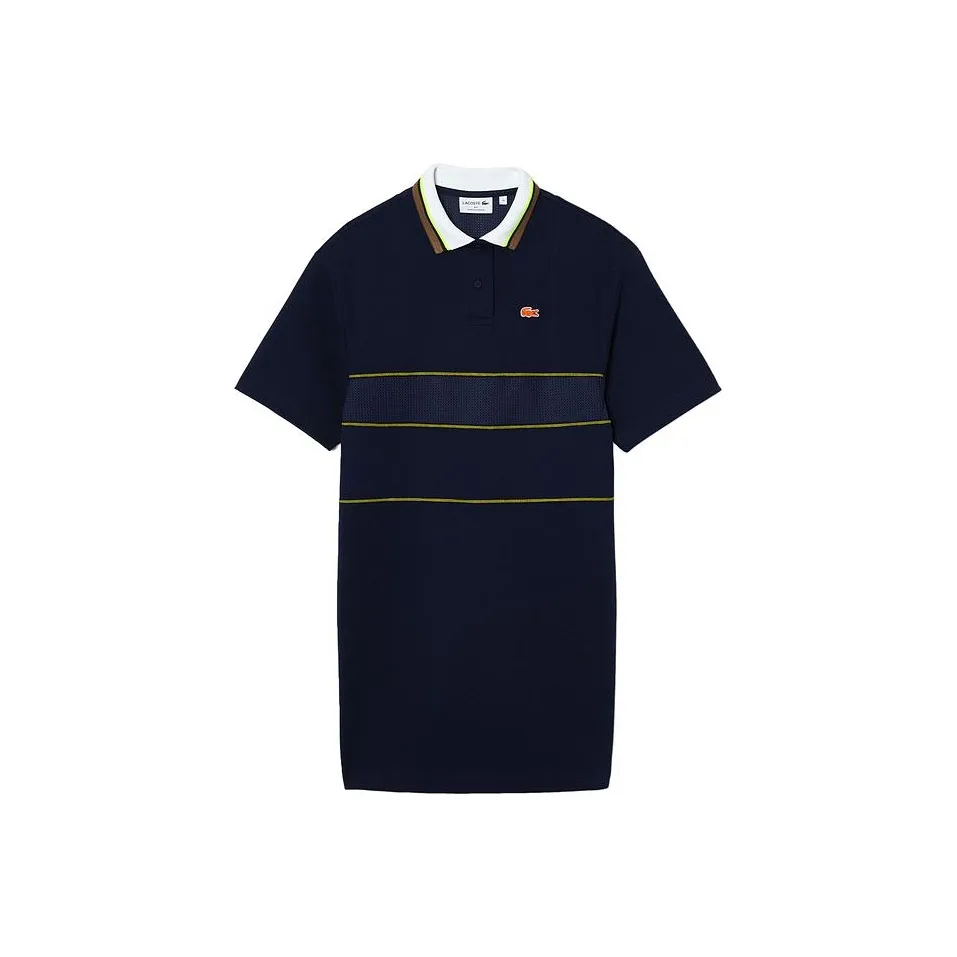 LACOSTE Темно-синий Женские Платья с Коротким Рукавом