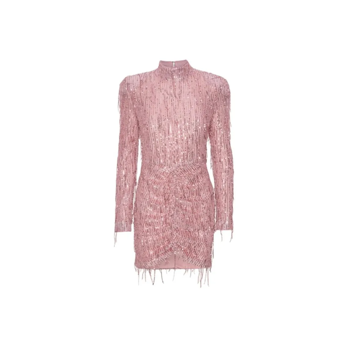 Rotate Sequin Embellished Fringed Mini Dress