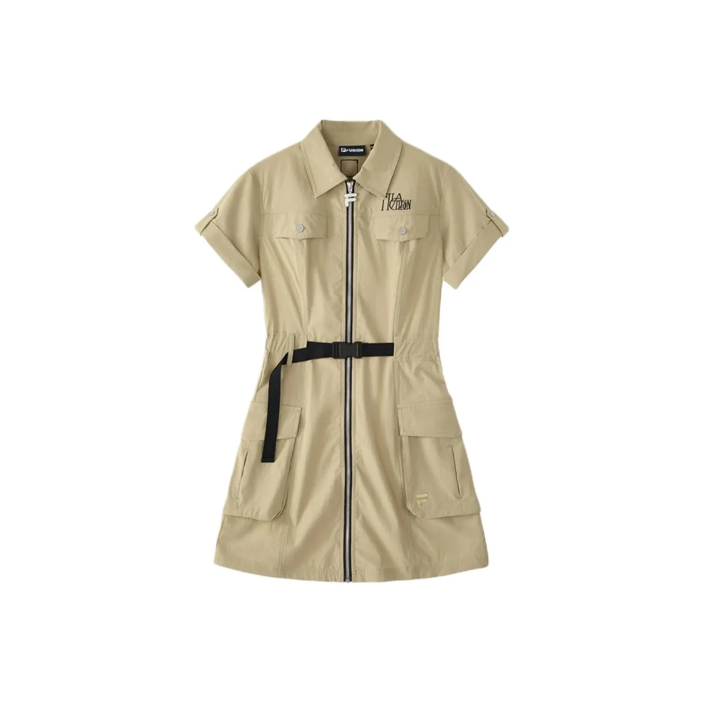 FILA FUSION WORKWEAR Short Sleeved Dress Women's Parrot Green