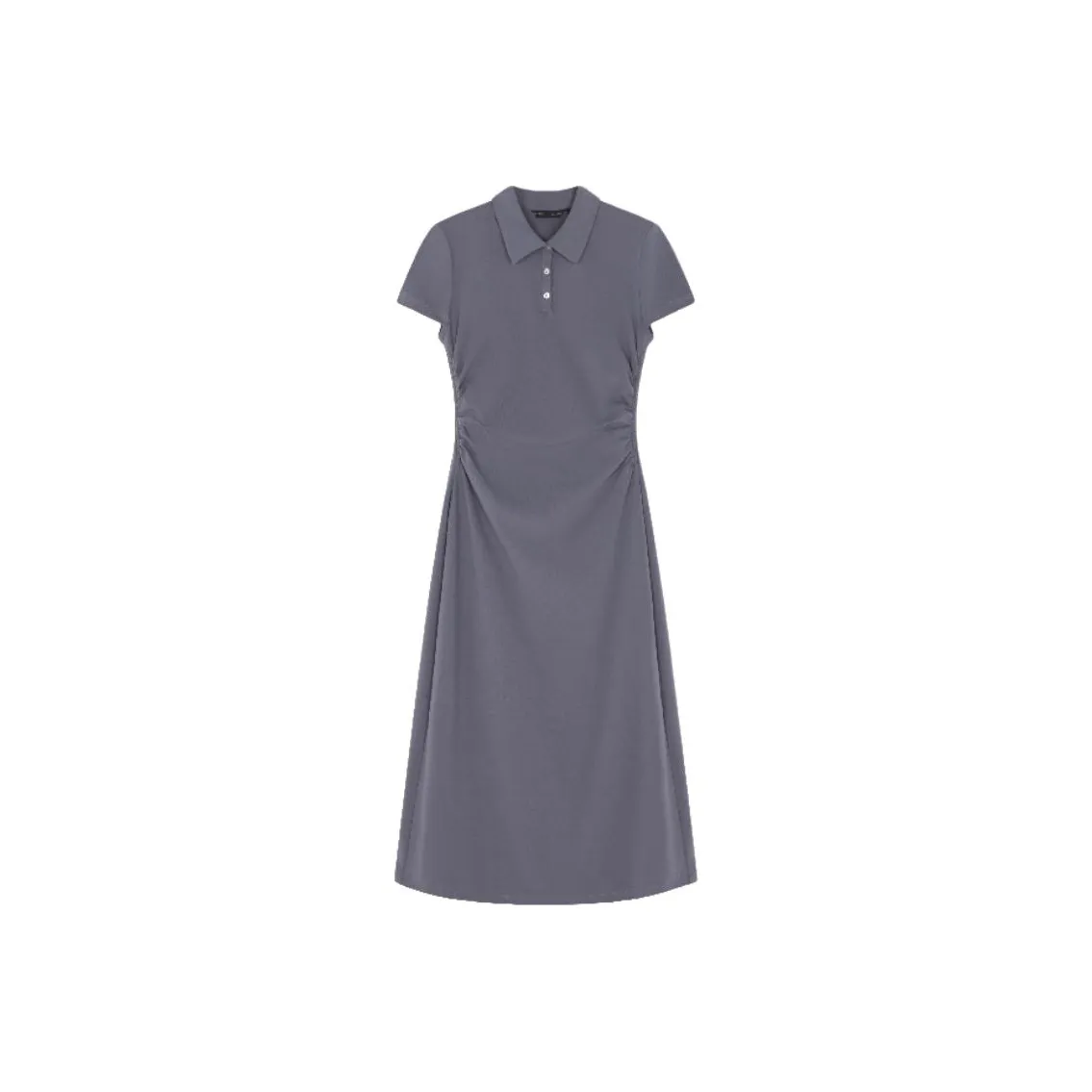 IHIMI Короткое платье с короткими рукавами женское виноградный фиолетовый