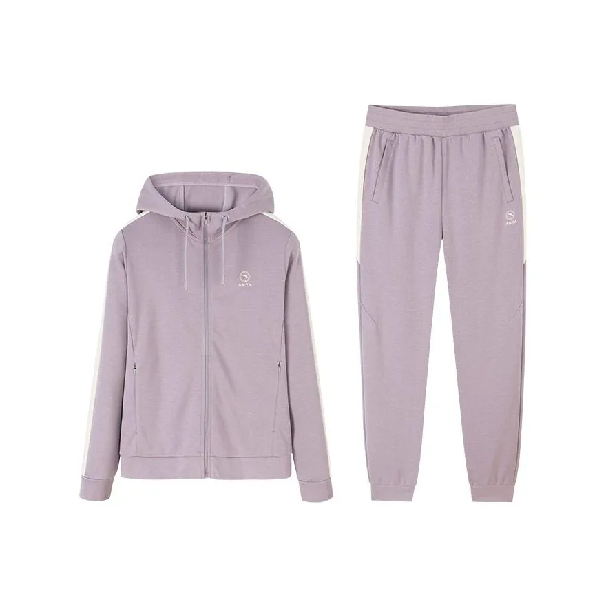 ANTA Comprehensive Training Collection Sports Lifestyle Collection Повседневный Костюм Женский Фиолетовый